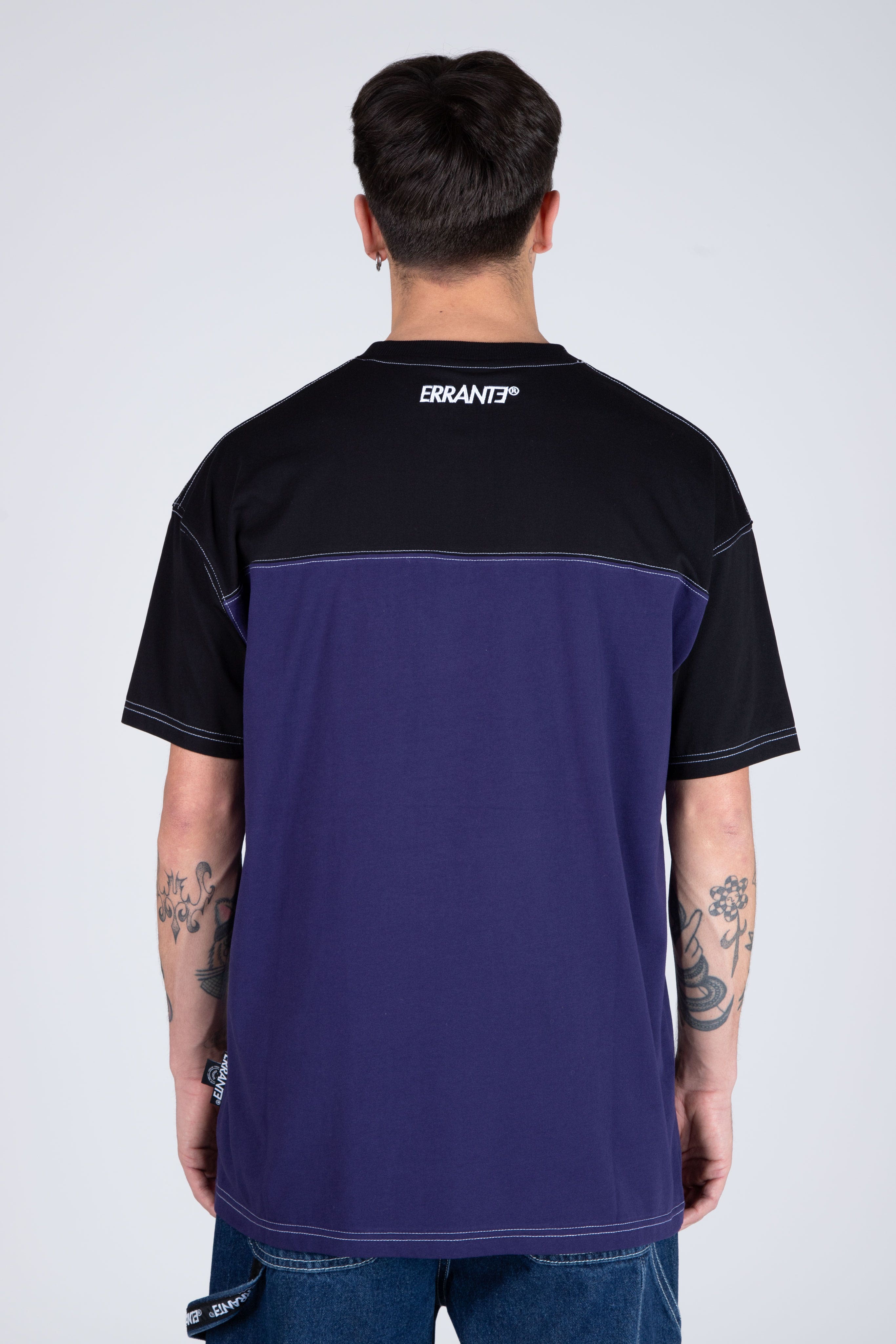 Polera M/C Nomad Morado/Negro ERRANTE