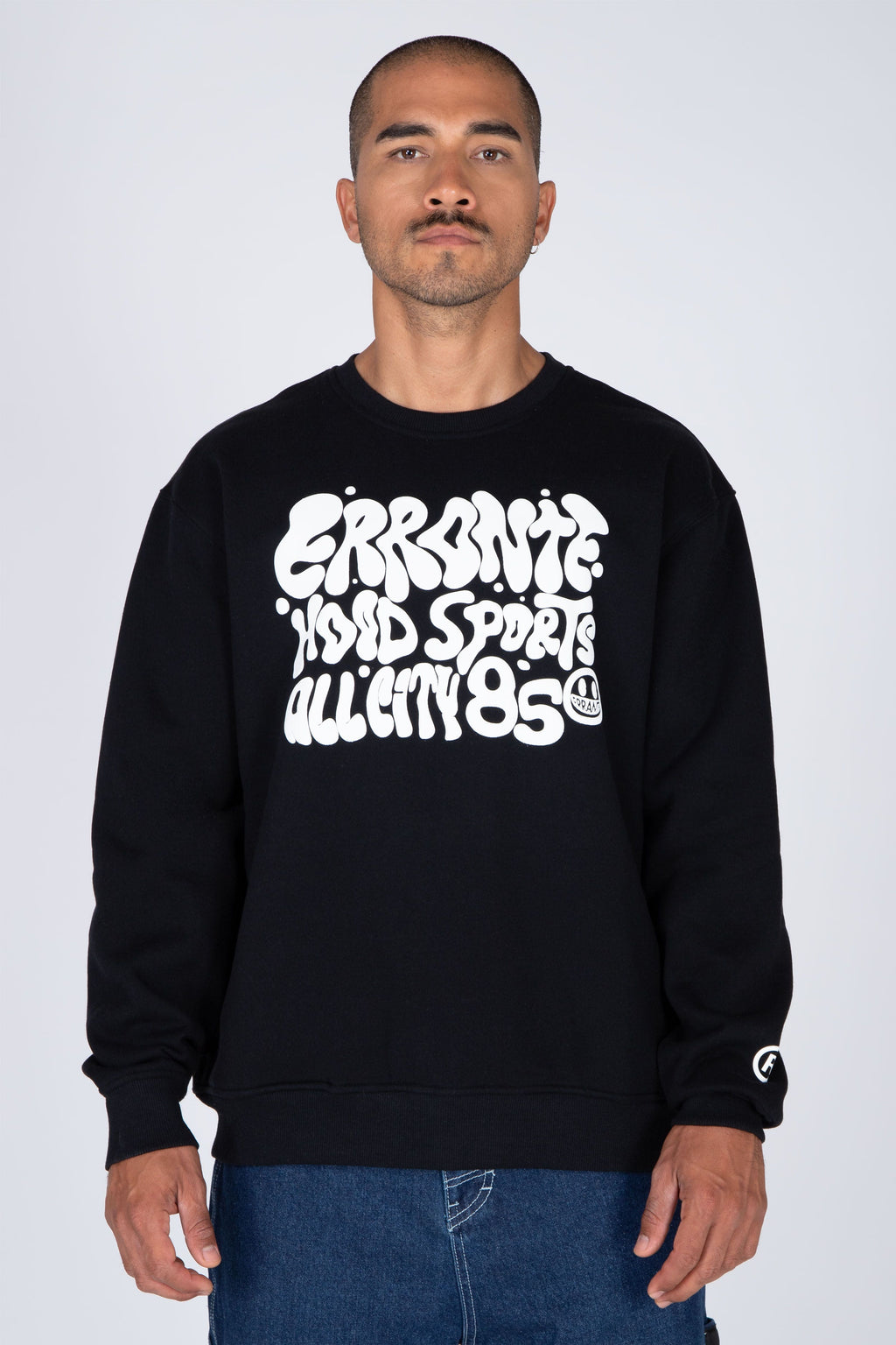 Poleron Crew Neck Gallery Negro ERRANTE