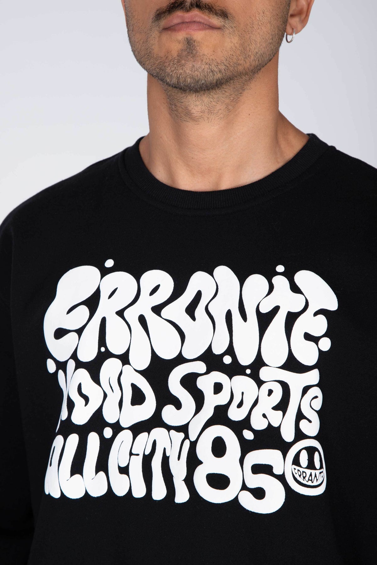 Poleron Crew Neck Gallery Negro ERRANTE