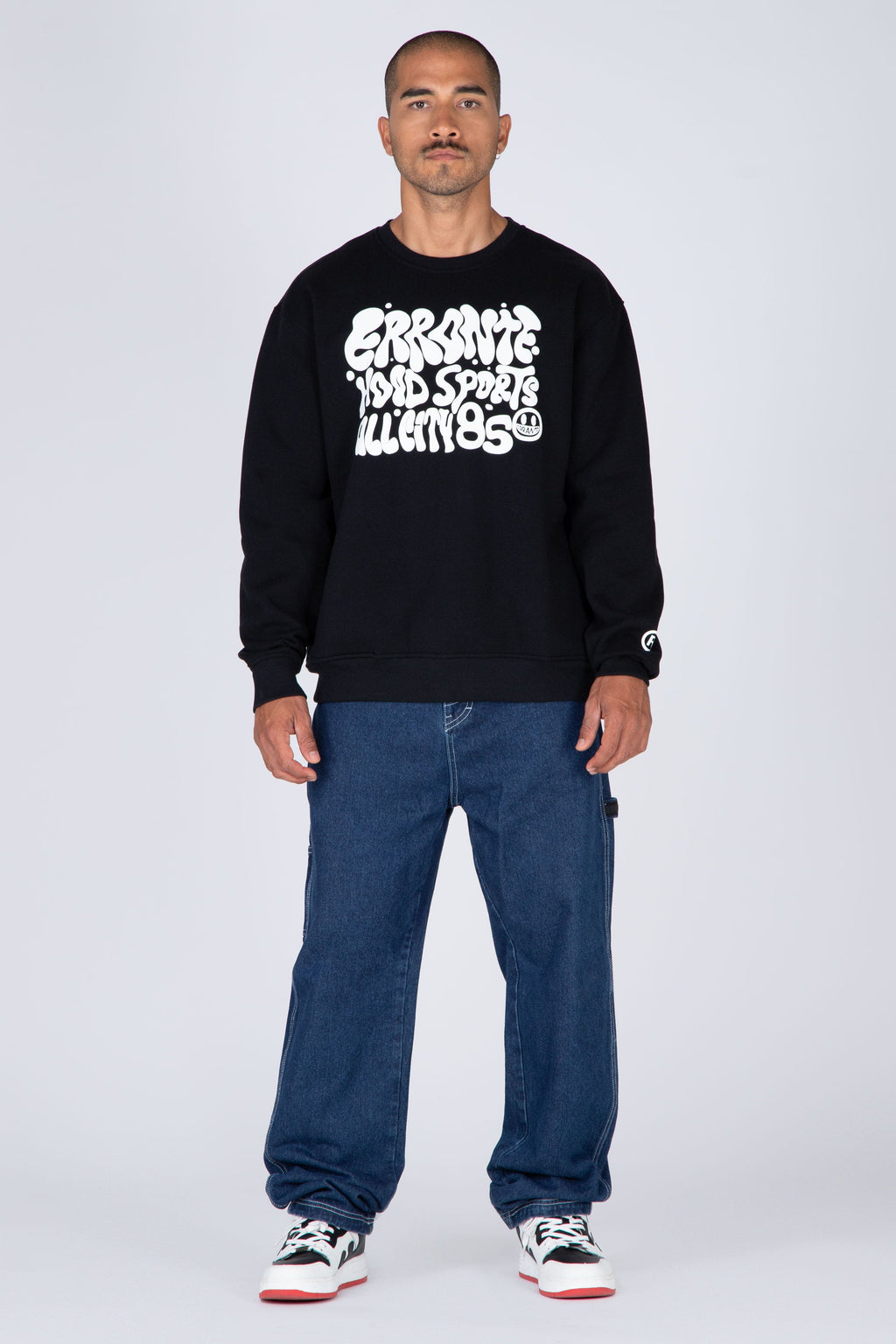 Poleron Crew Neck Gallery Negro ERRANTE