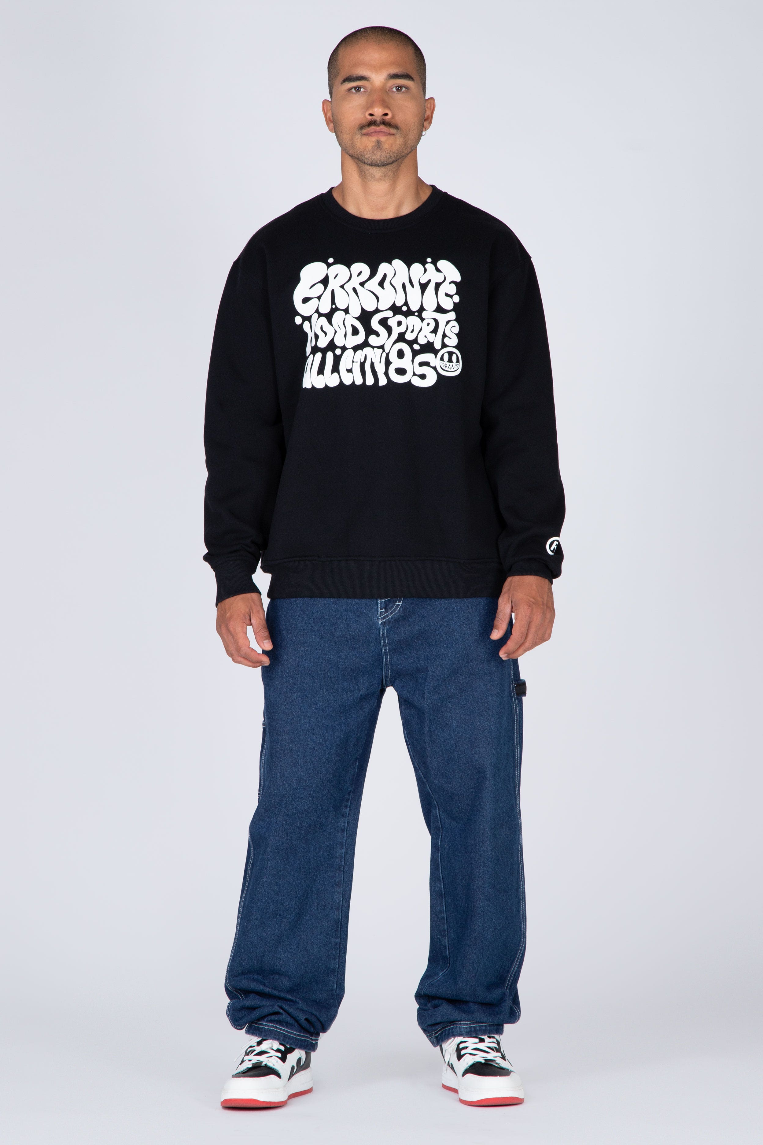 Poleron Crew Neck Gallery Negro ERRANTE