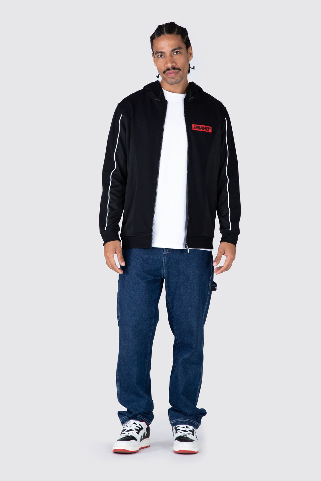 Poleron Zip Spring Negro ERRANTE