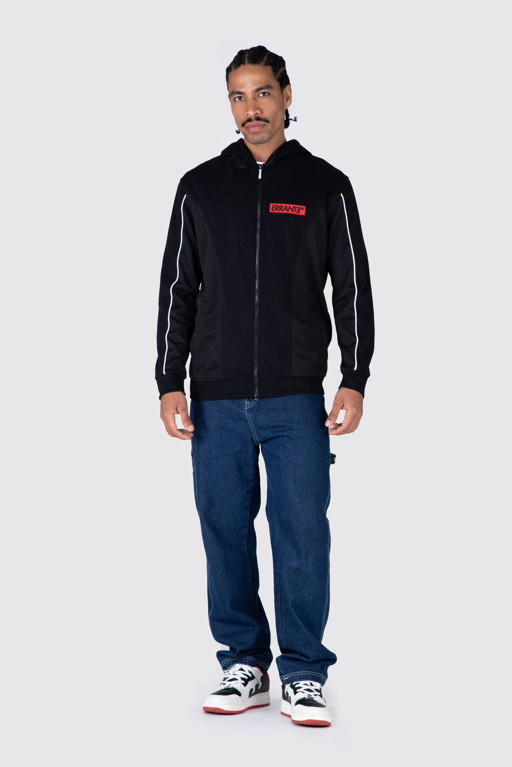 Poleron Zip Spring Negro ERRANTE