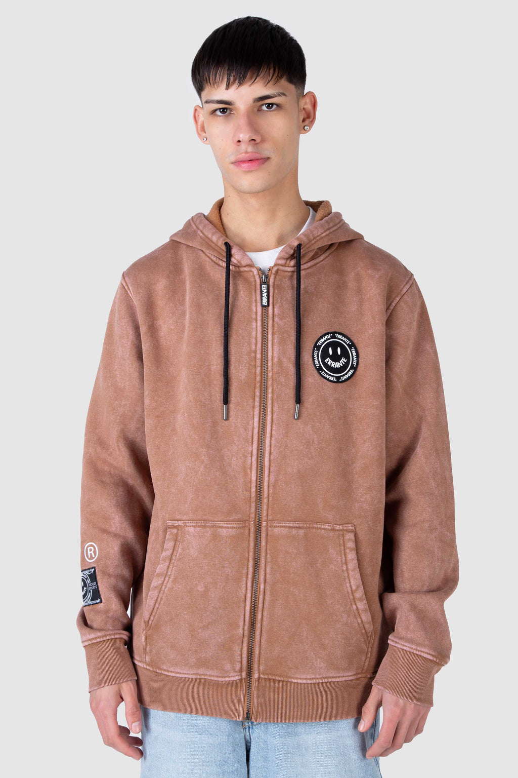 Poleron Zip Smile Trend Café ERRANTE 