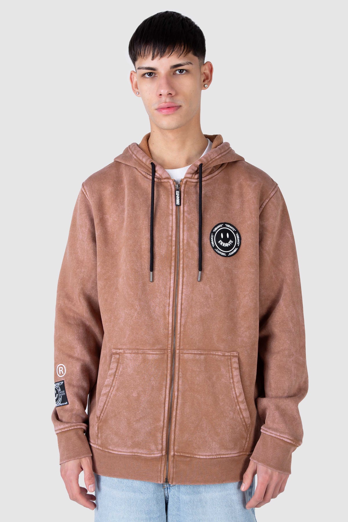 Poleron Zip Smile Trend Café ERRANTE 
