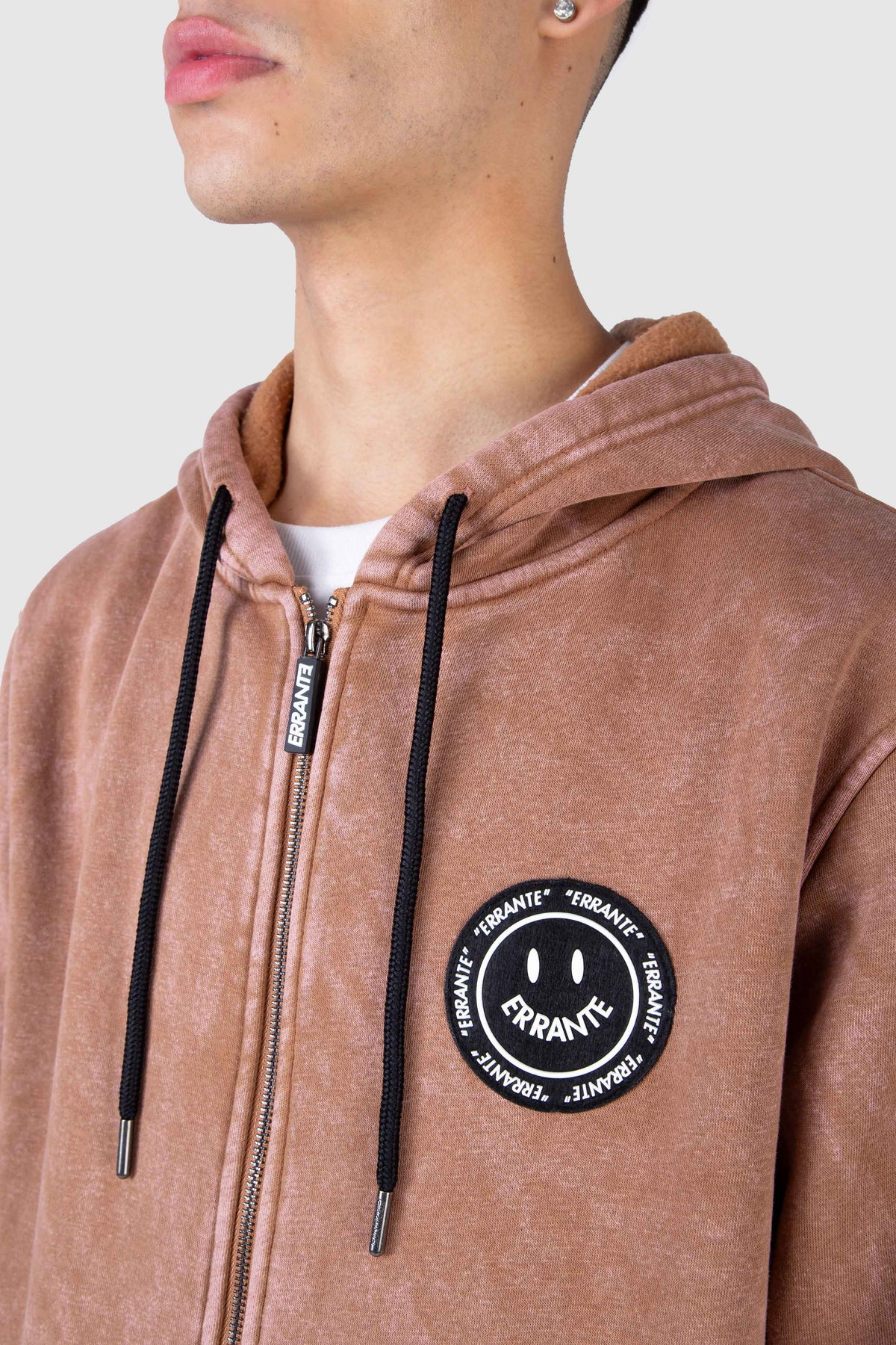 Poleron Zip Smile Trend Café ERRANTE 