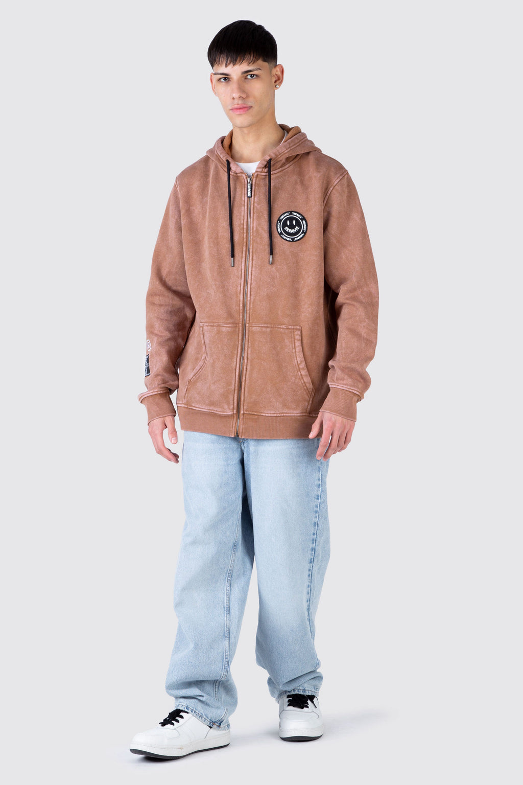 Poleron Zip Smile Trend Café ERRANTE 