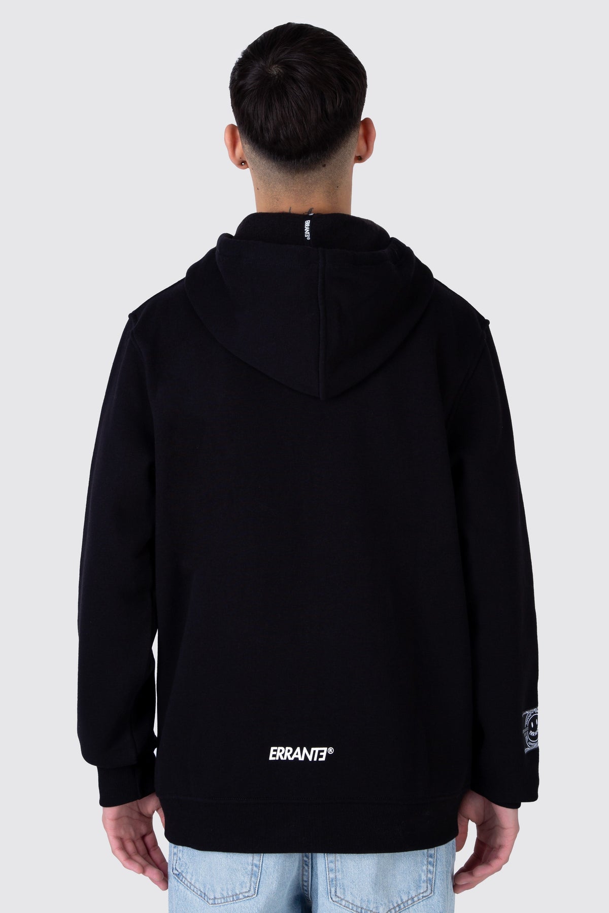 Poleron Zip Smile Trend Negro ERRANTE 