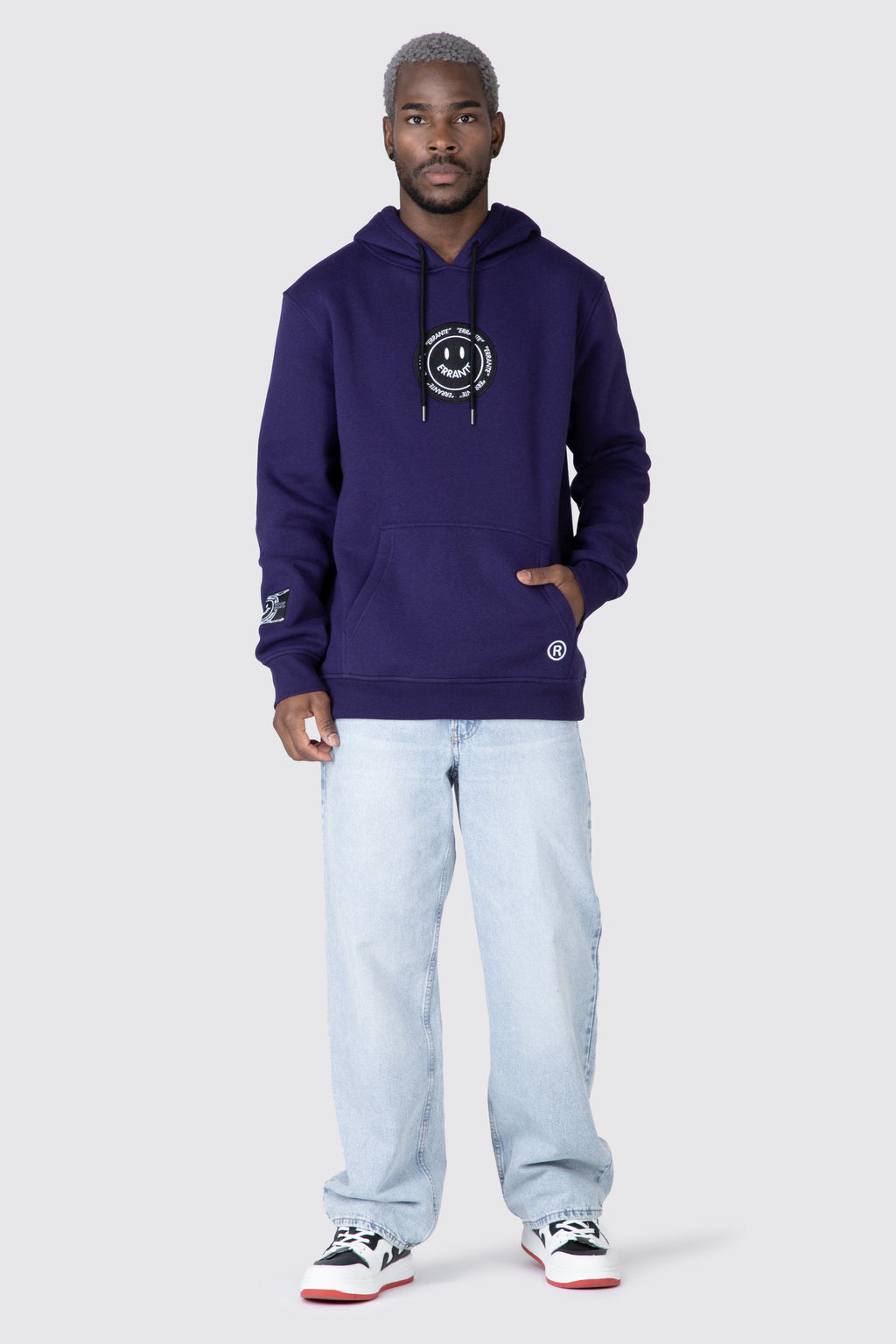 Poleron Hood Smile Trend Morado ERRANTE 