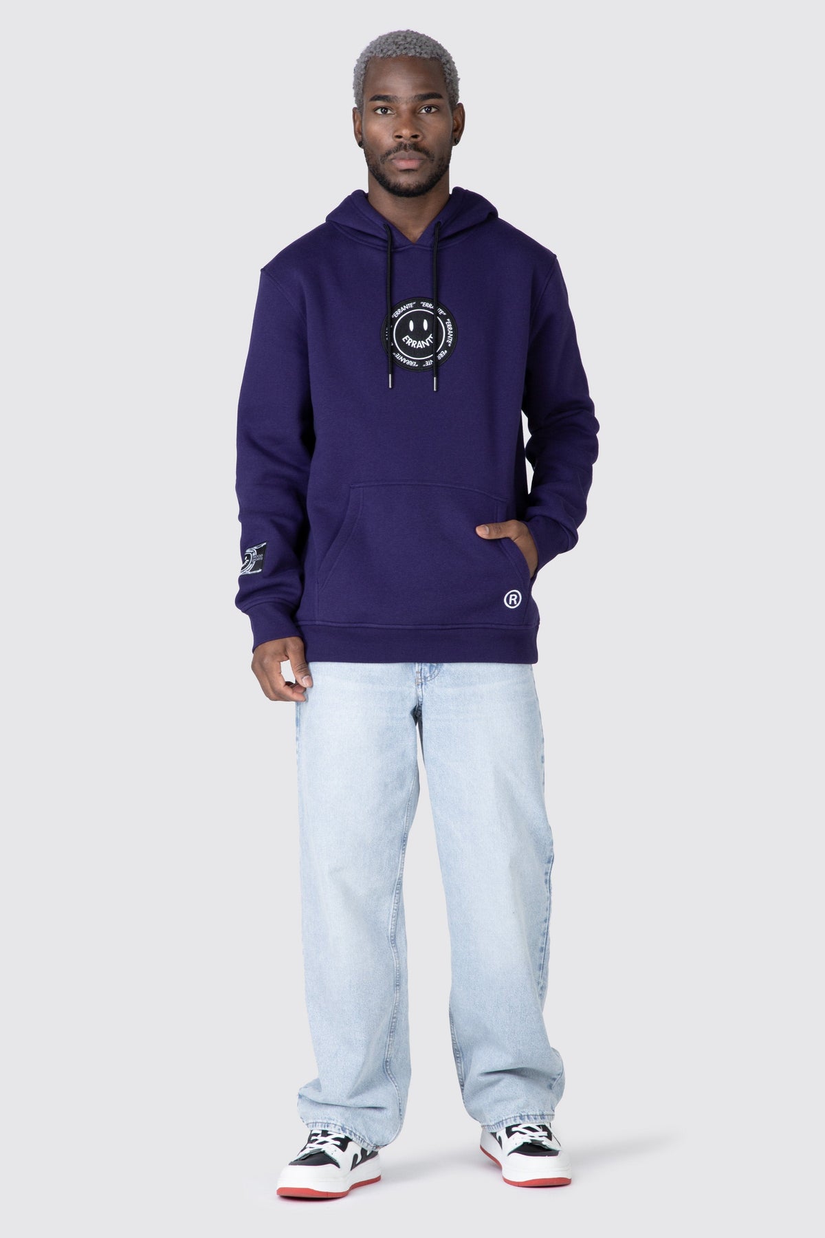 Poleron Hood Smile Trend Morado ERRANTE 