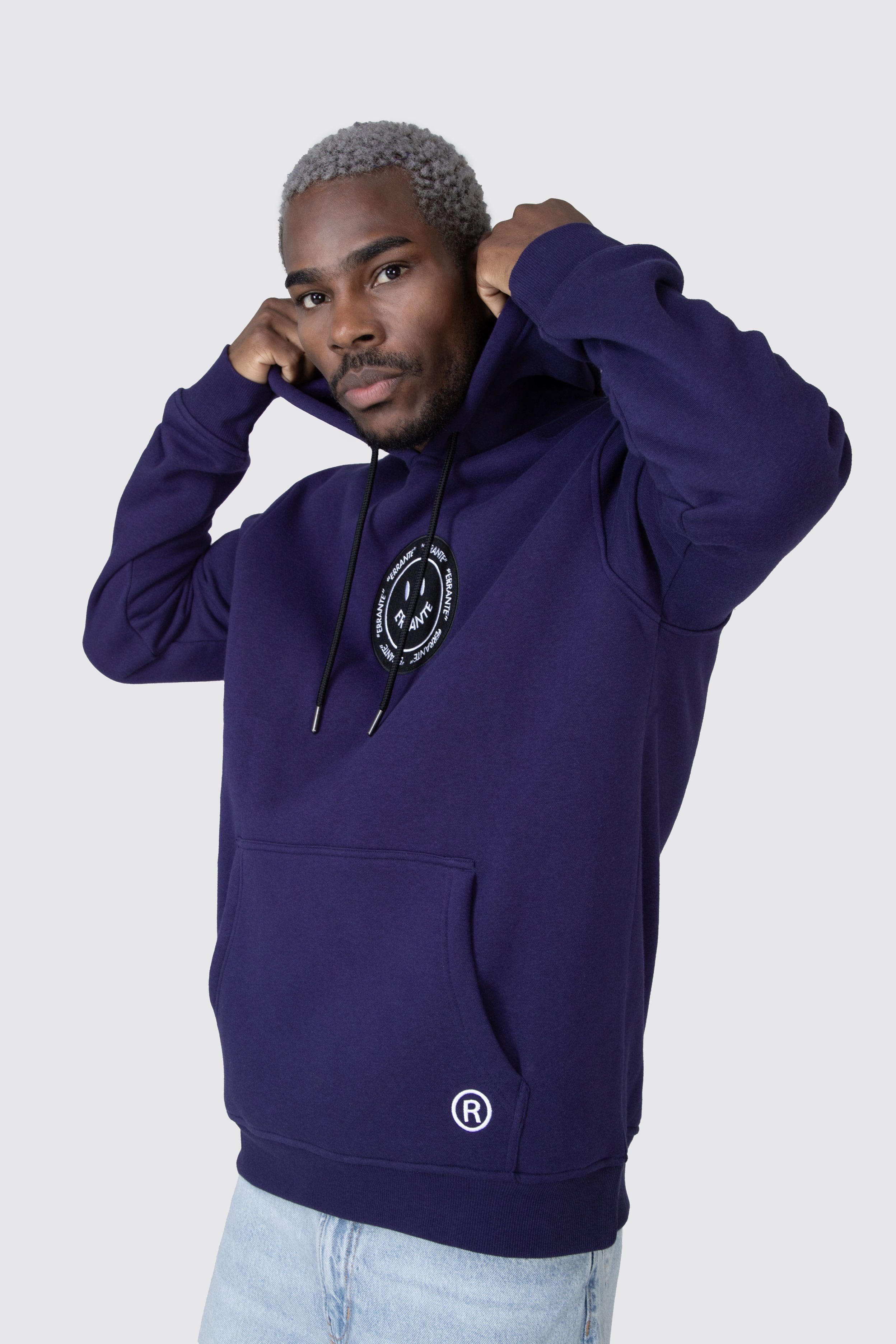 Poleron Hood Smile Trend Morado ERRANTE 
