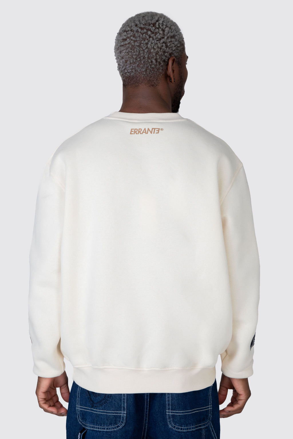 Poleron Crew Neck Box Groovy Blanco Errante 