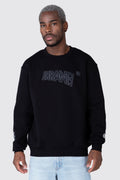 Poleron Crew Neck Box Groovy Negro Errante 