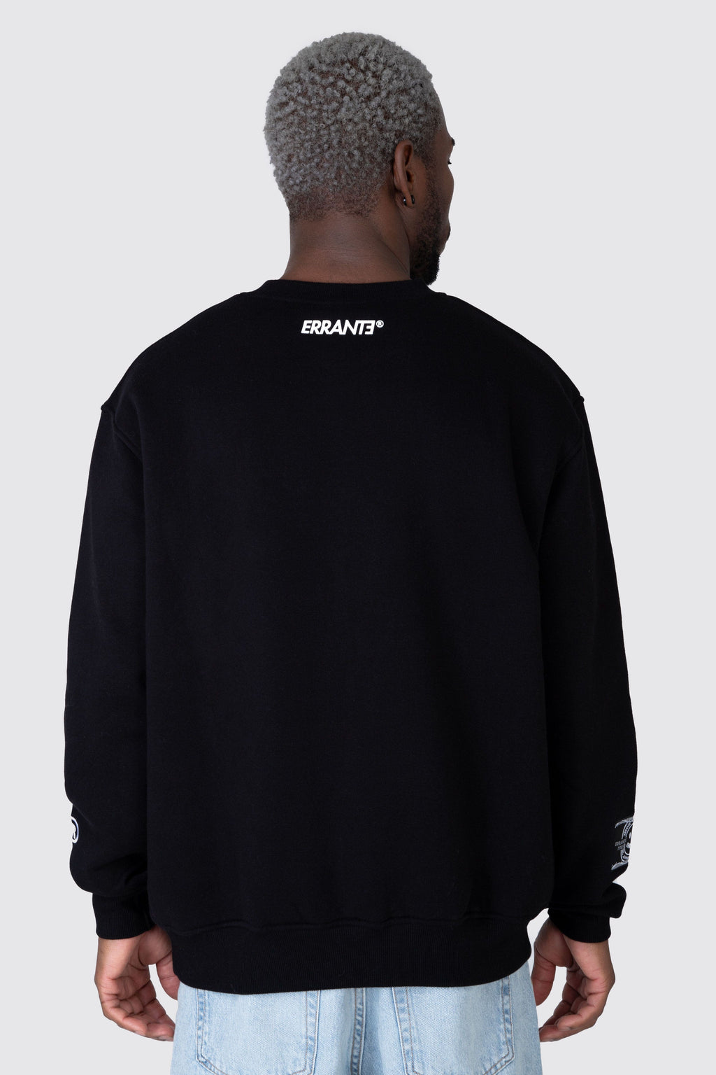 Poleron Crew Neck Box Groovy Negro Errante 
