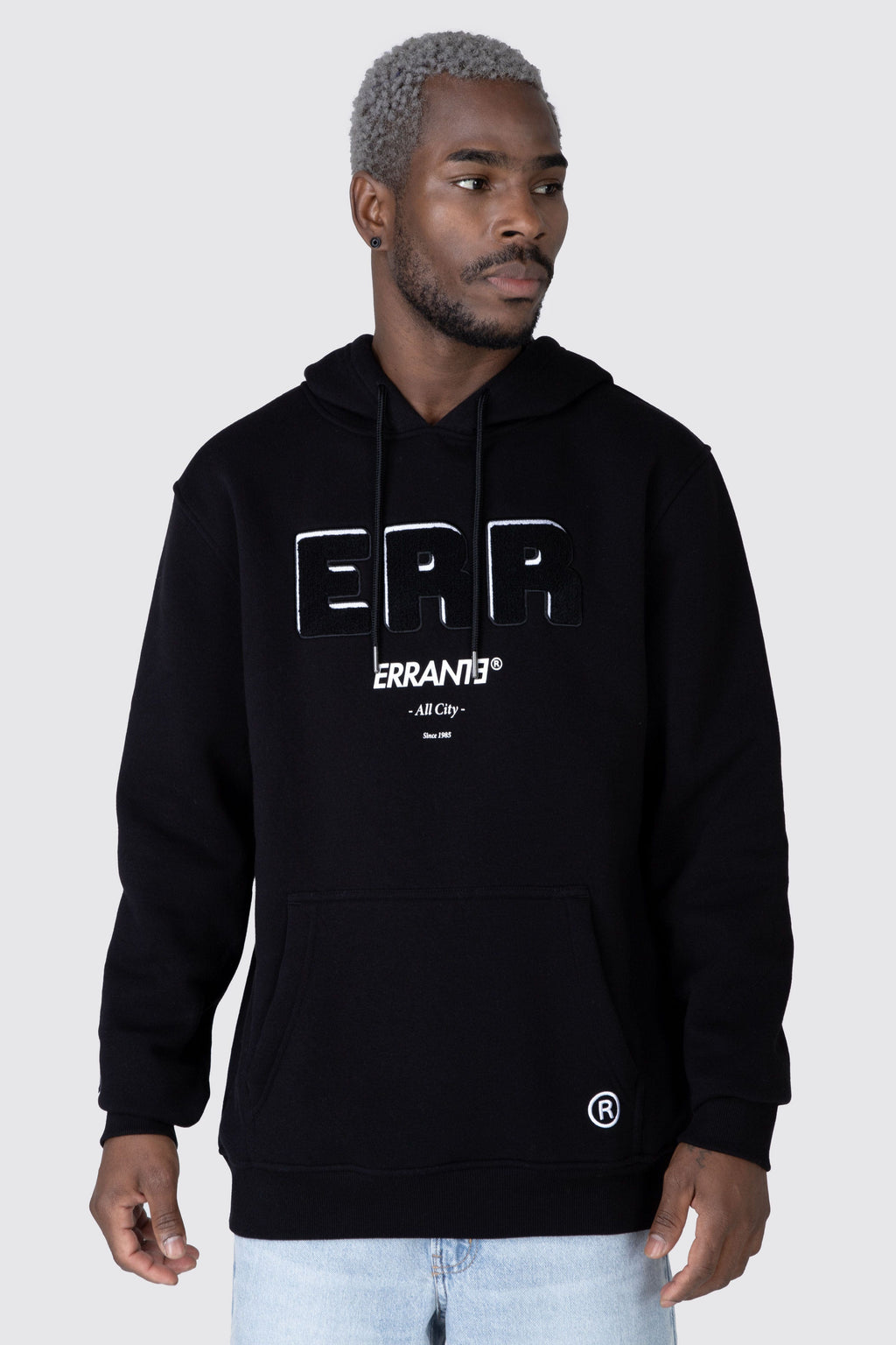 Poleron Hood Pop Up Negro ERRANTE 