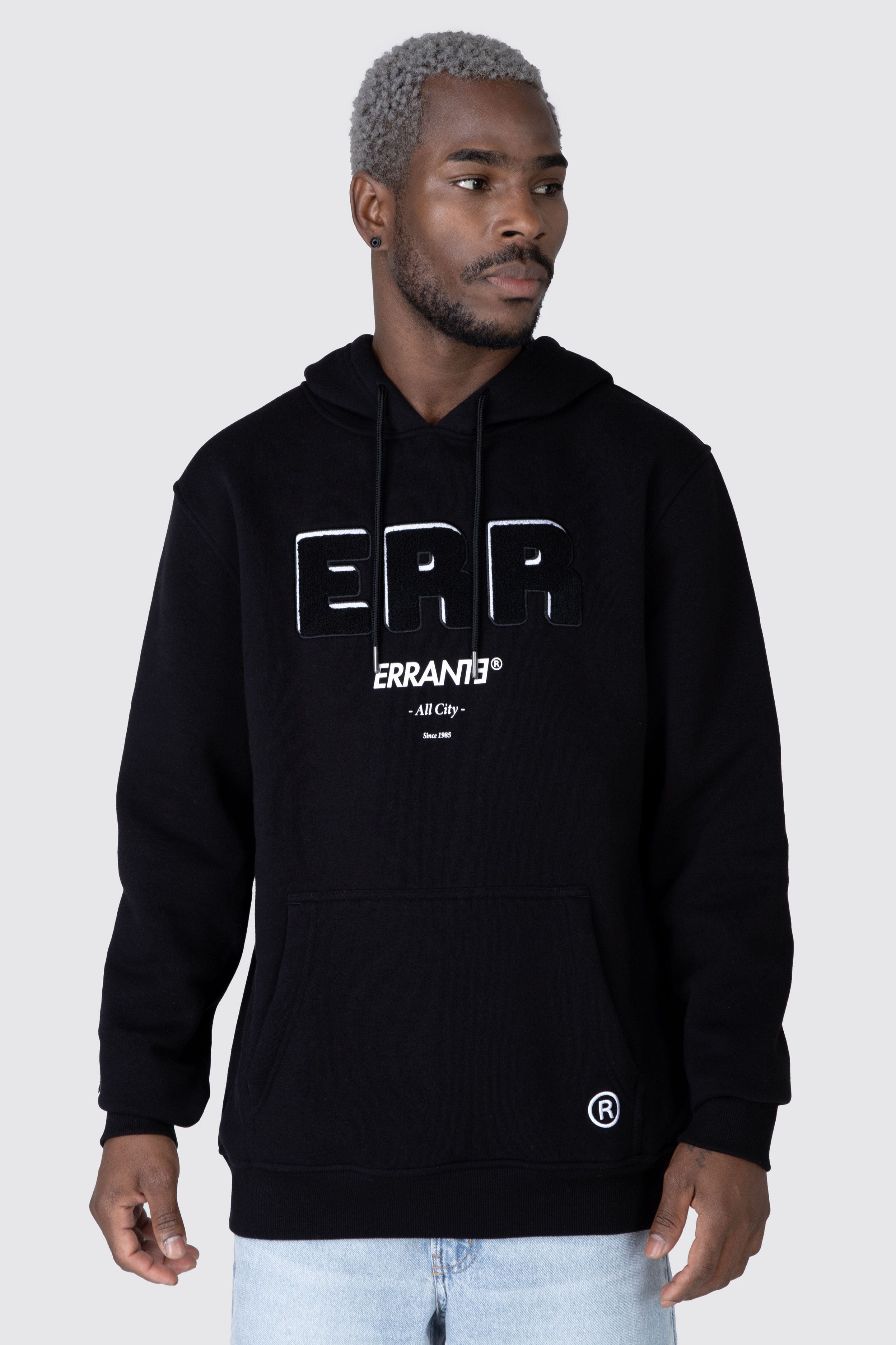 Poleron Hood Pop Up Negro ERRANTE 