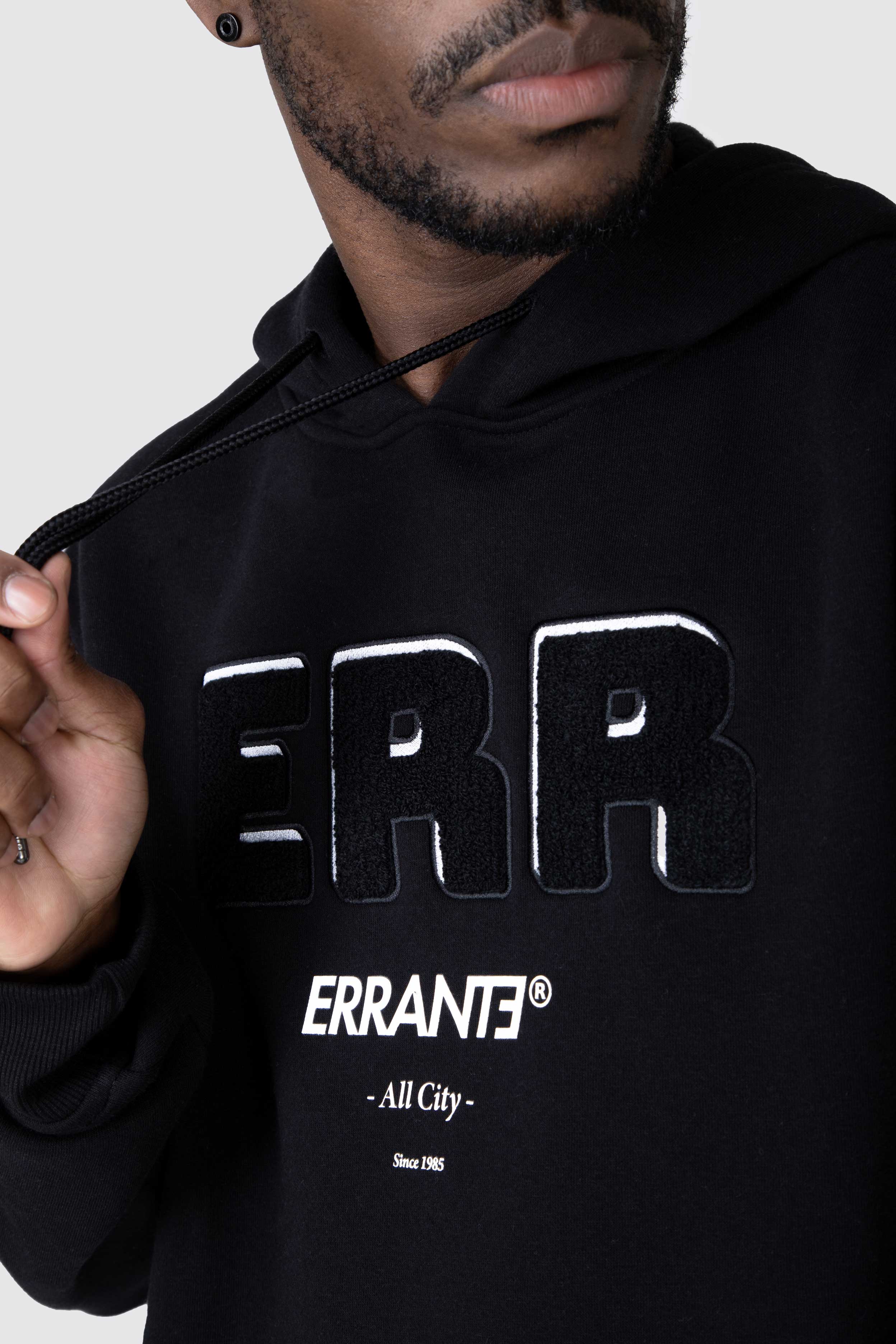 Poleron Hood Pop Up Negro ERRANTE 
