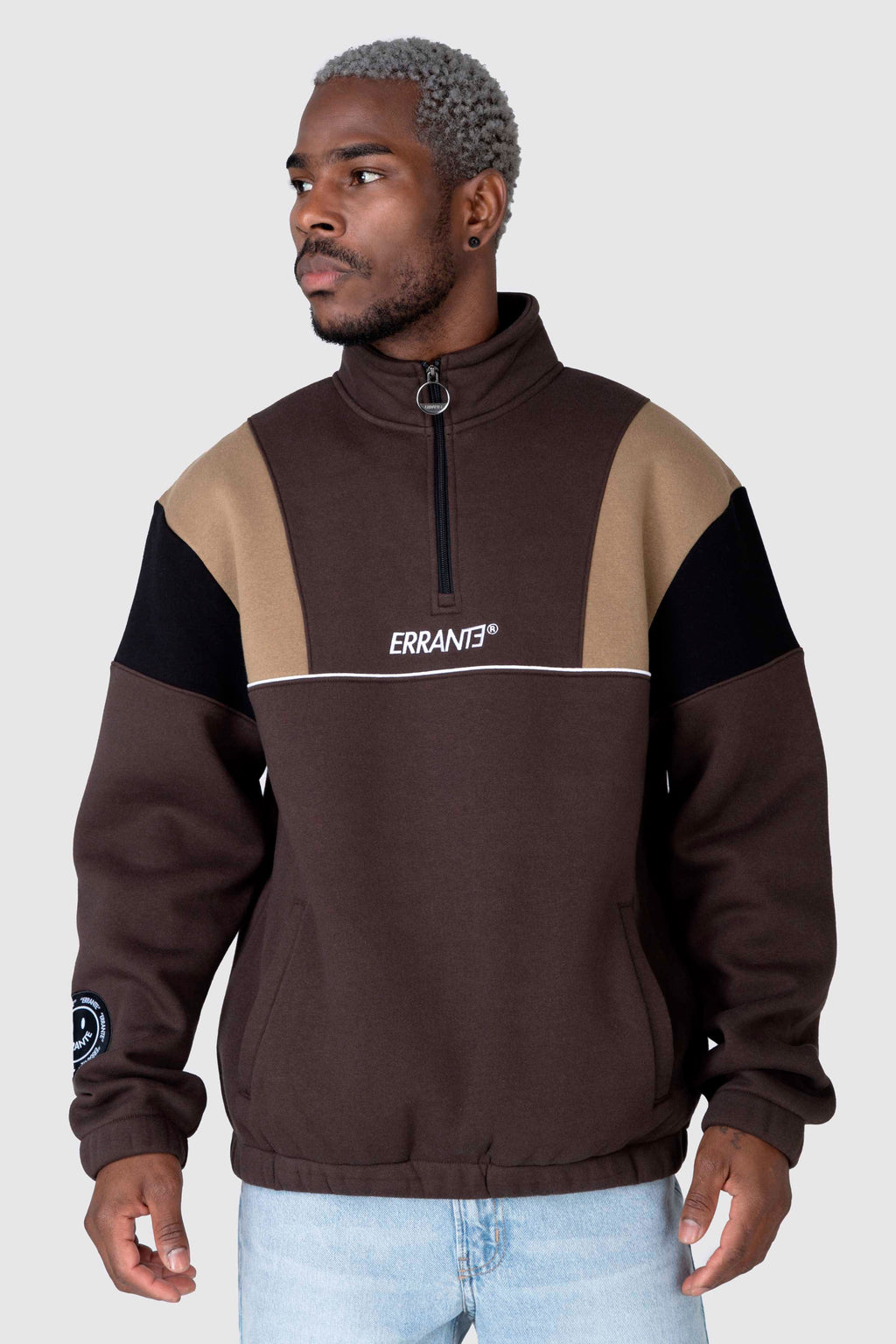 Poleron Half Zip Blocklife Café ERRANTE 
