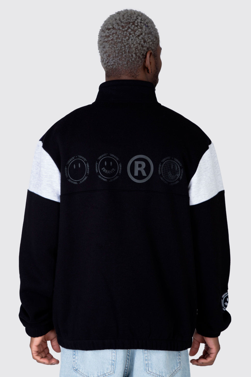 Poleron Half Zip Blocklife Negro ERRANTE 