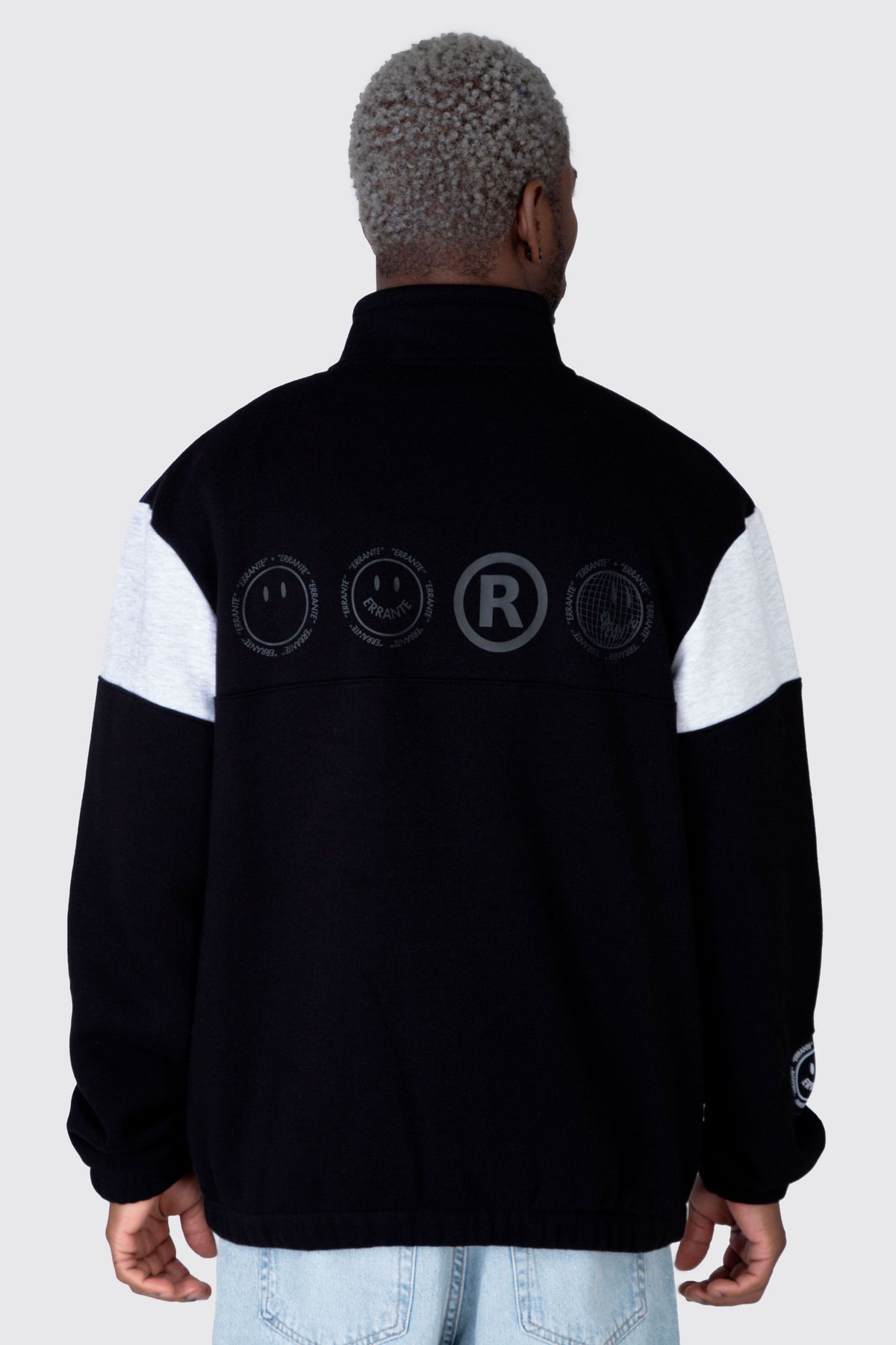 Poleron Half Zip Blocklife Negro ERRANTE 