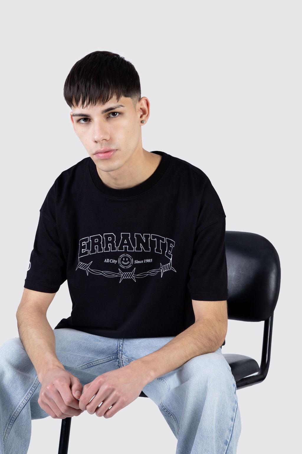 Polera M/C Wired Negro ERRANTE 