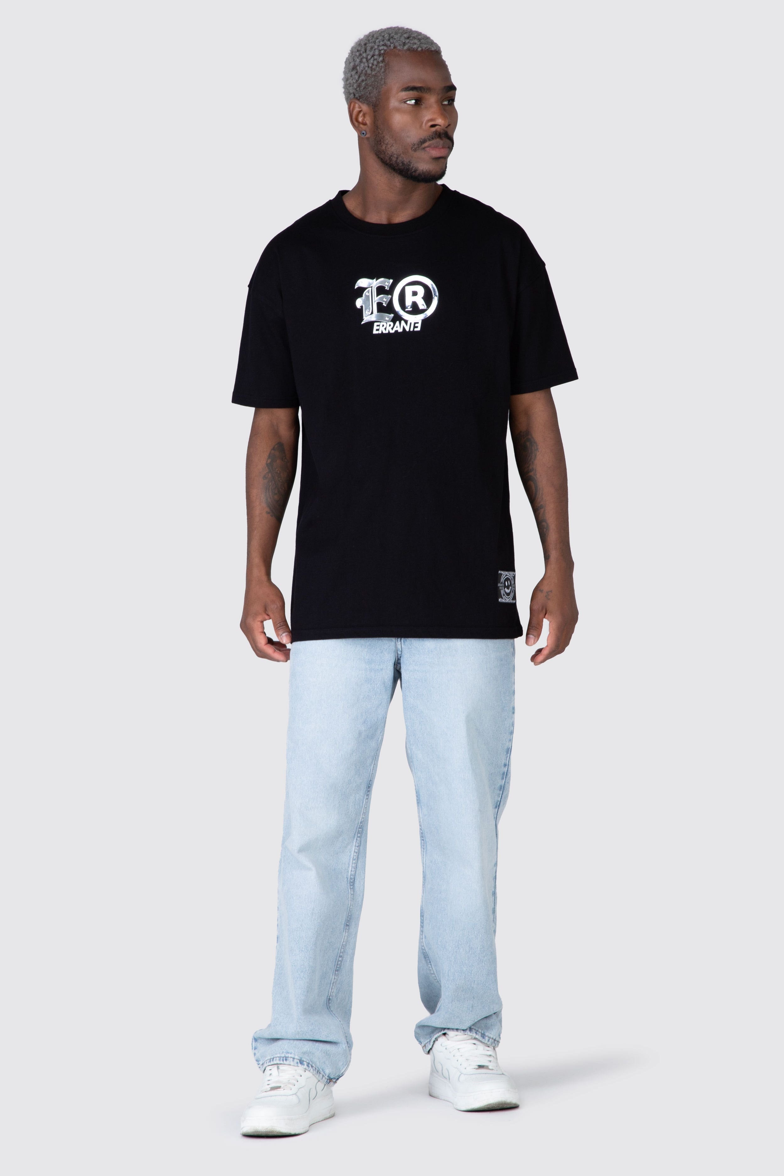 Polera M/C Metallik Negro ERRANTE 