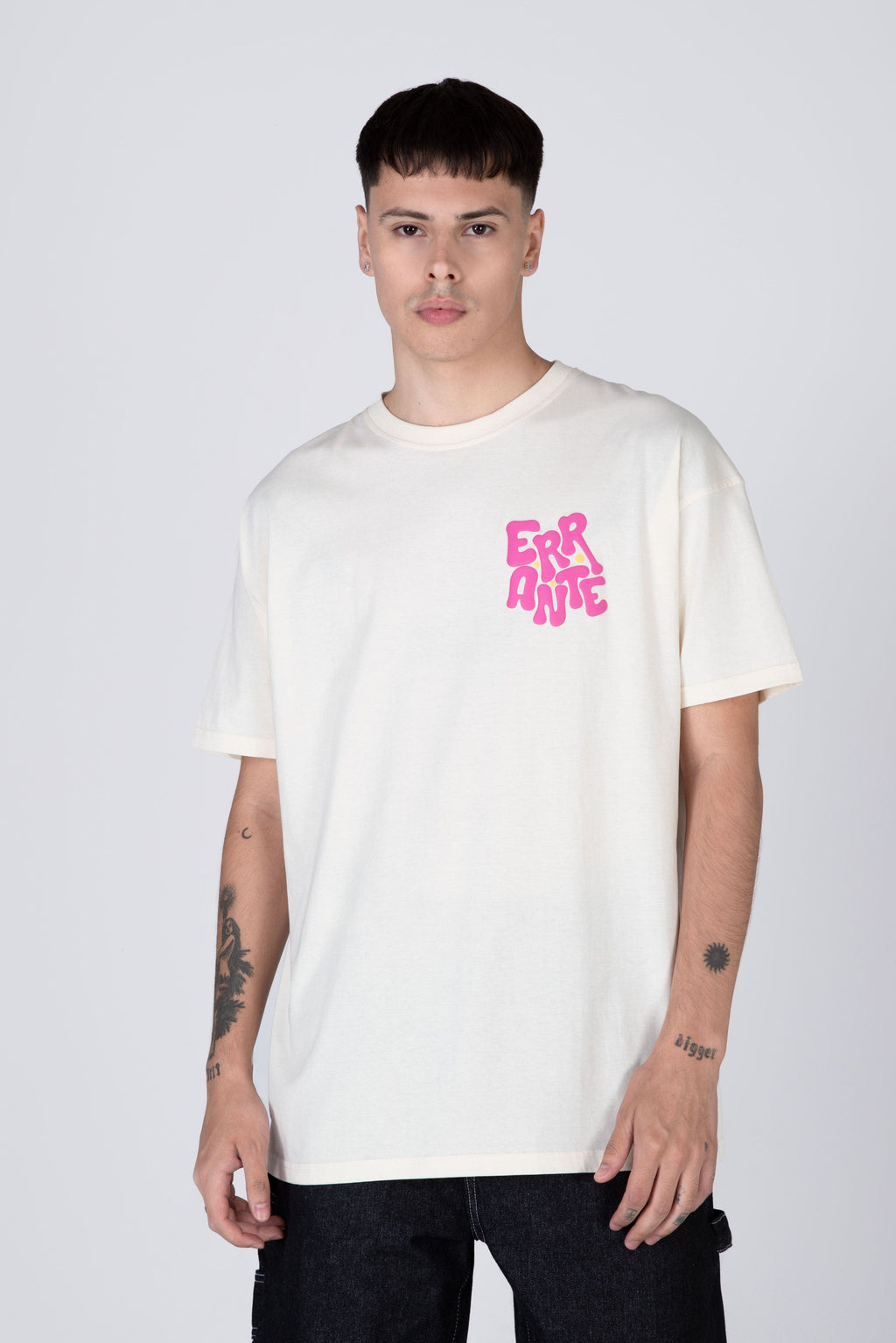 Polera M/C Mood Board Blanco ERRANTE