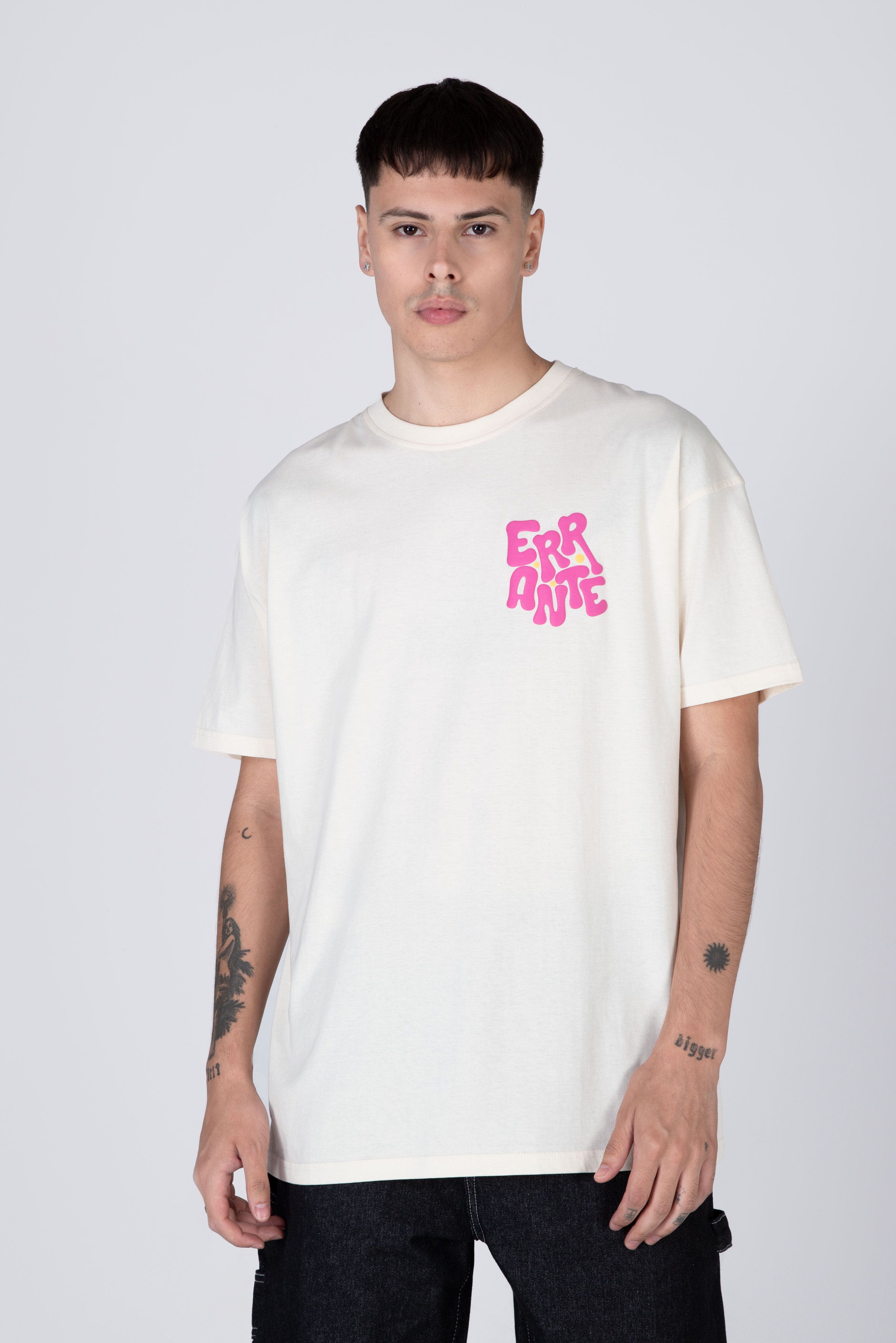 Polera M/C Mood Board Blanco ERRANTE