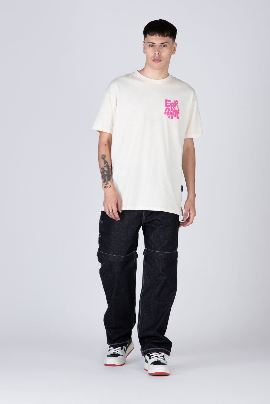 Polera M/C Mood Board Blanco ERRANTE