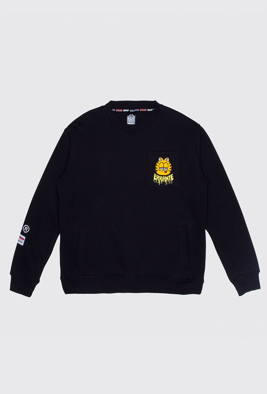 Poleron Crew Neck Garfield Wandering Whisker Negro ERRANTE 