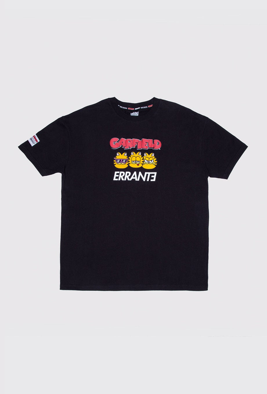 Polera M/C Garfield Triple Ego Negro ERRANTE 