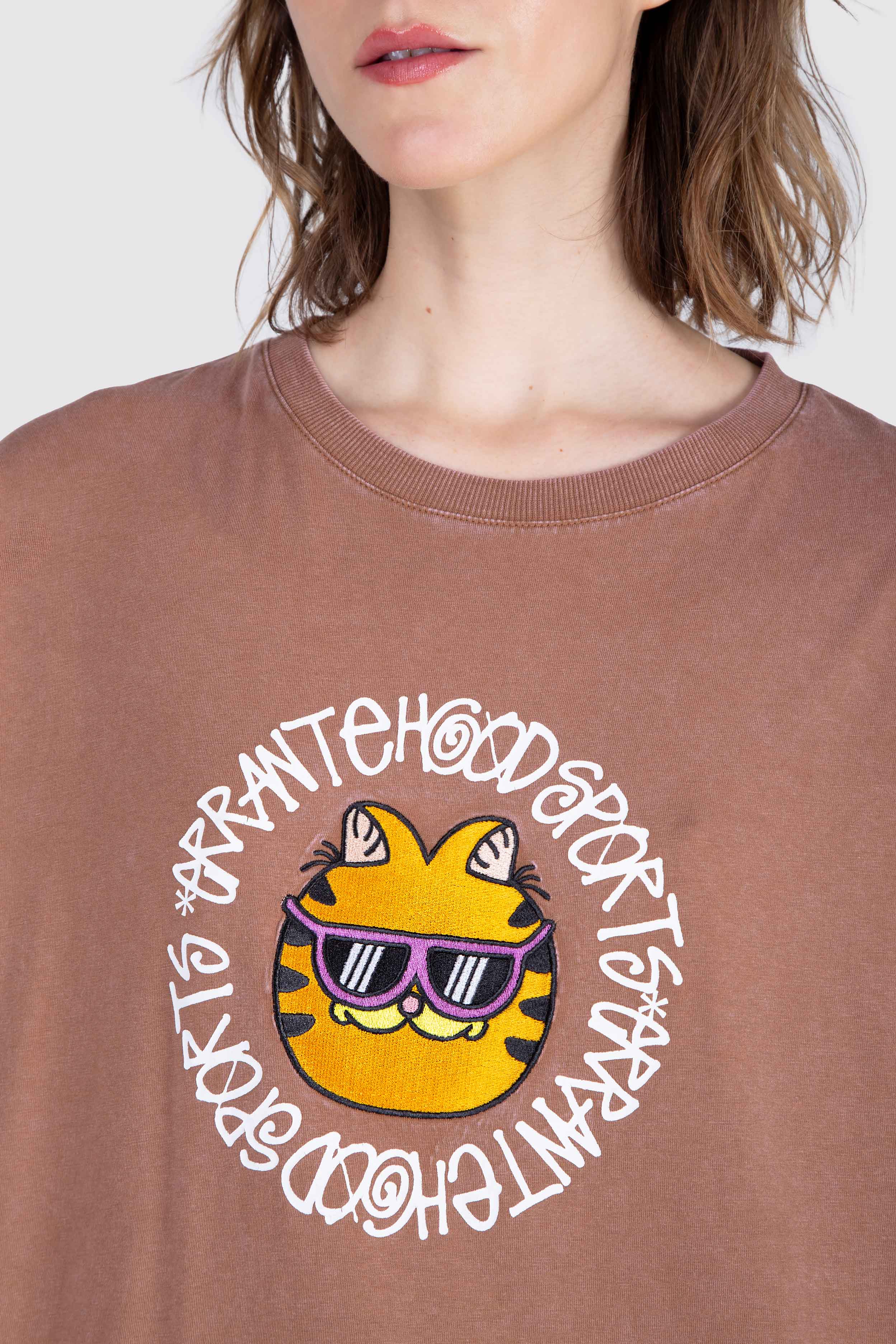 Polera M/C Garfield Trust Me Café ERRANTE 