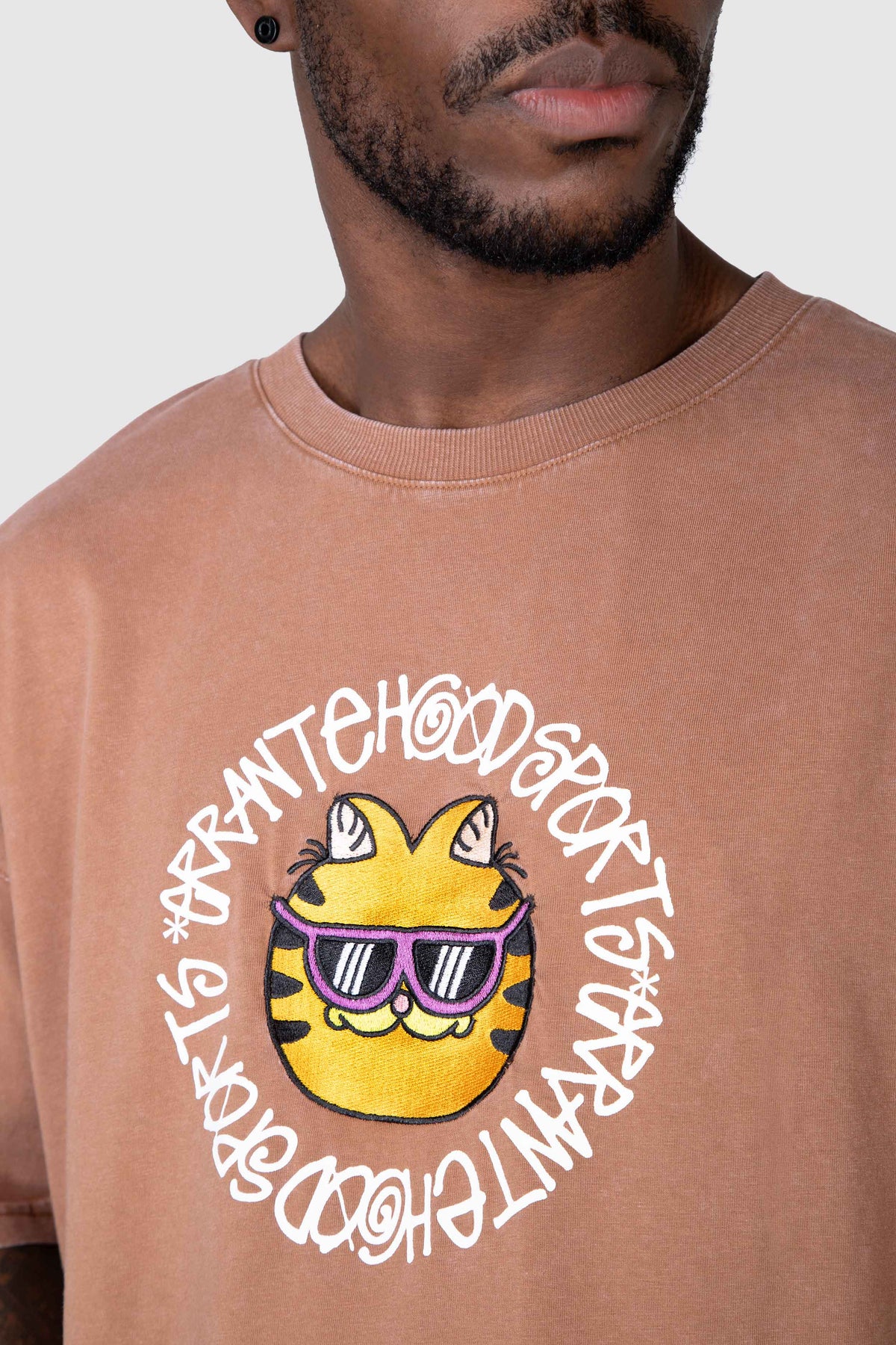 Polera M/C Garfield Trust Me Café ERRANTE 