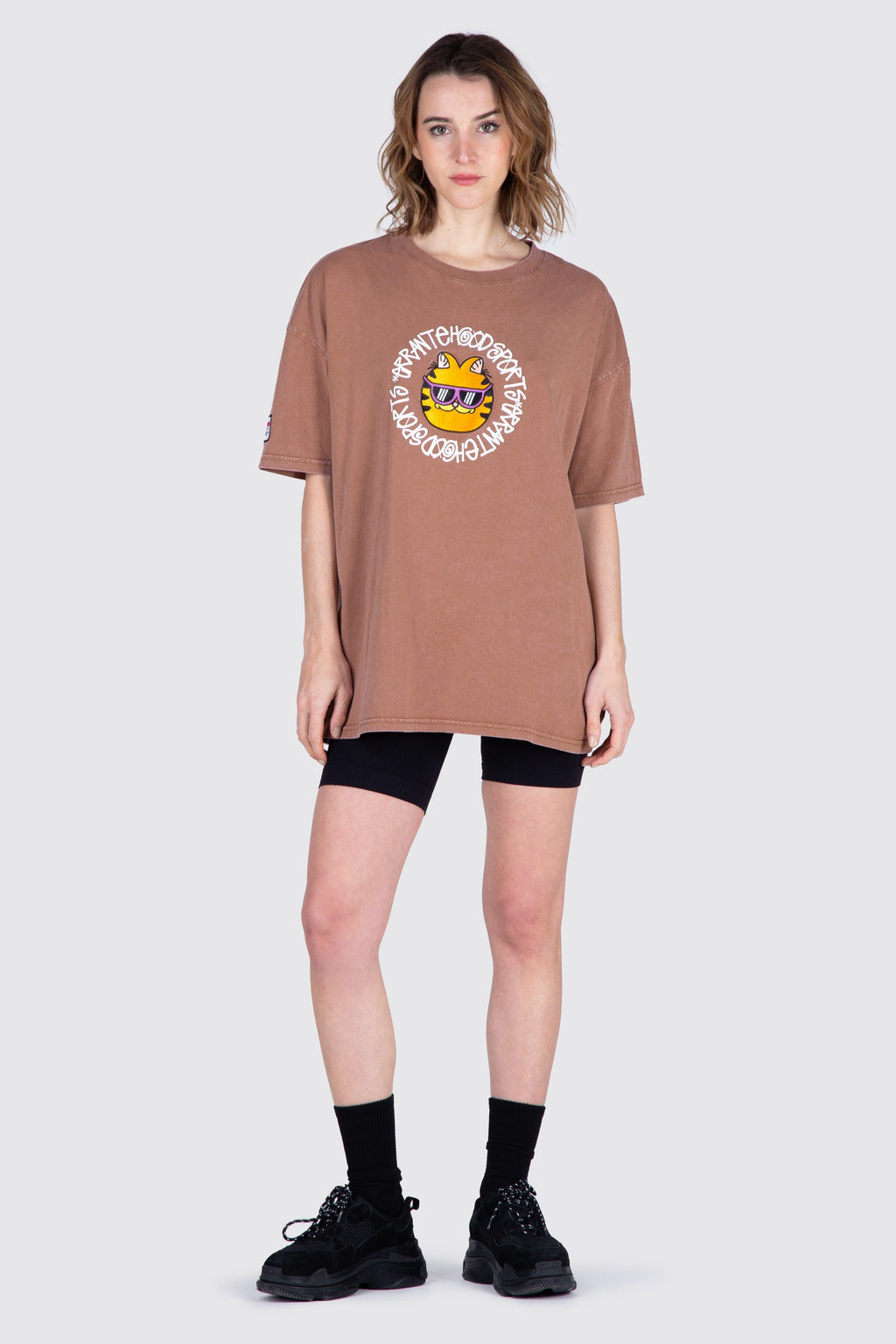 Polera M/C Garfield Trust Me Café ERRANTE 