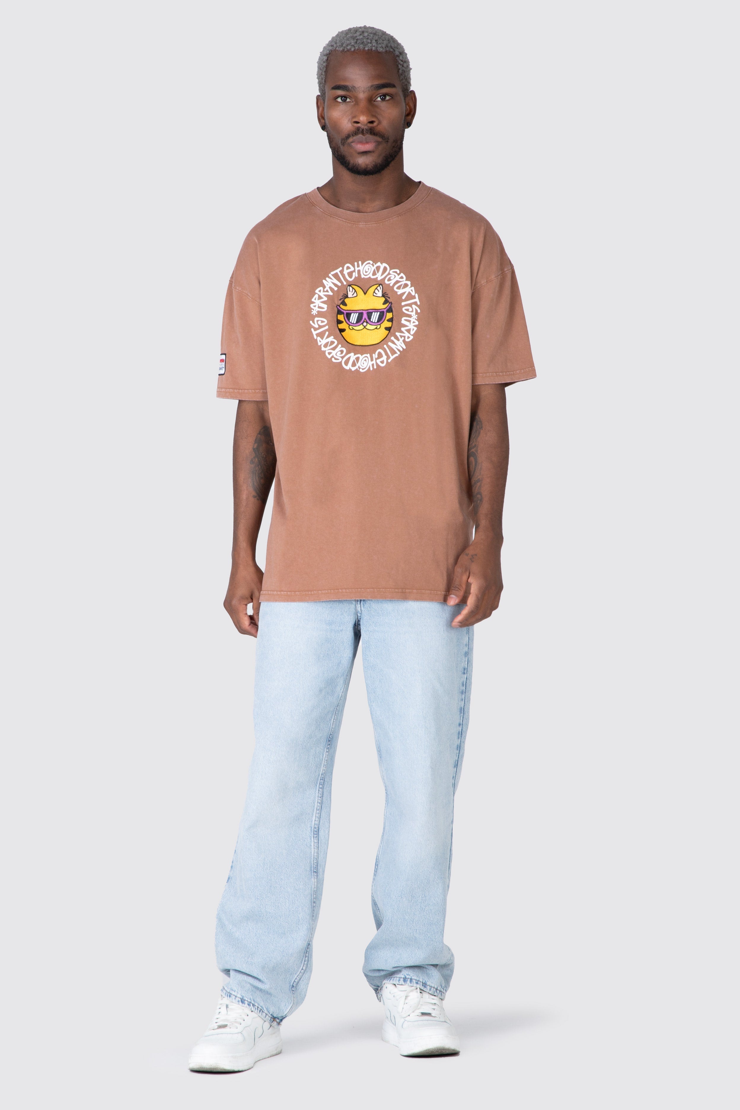 Polera M/C Garfield Trust Me Café ERRANTE 