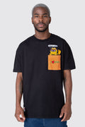 Polera M/C Garfield Brick Negro ERRANTE 