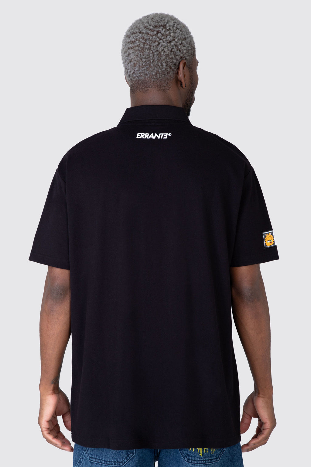 Polera M/C Pique Garfield Triple Ego Negro ERRANTE 