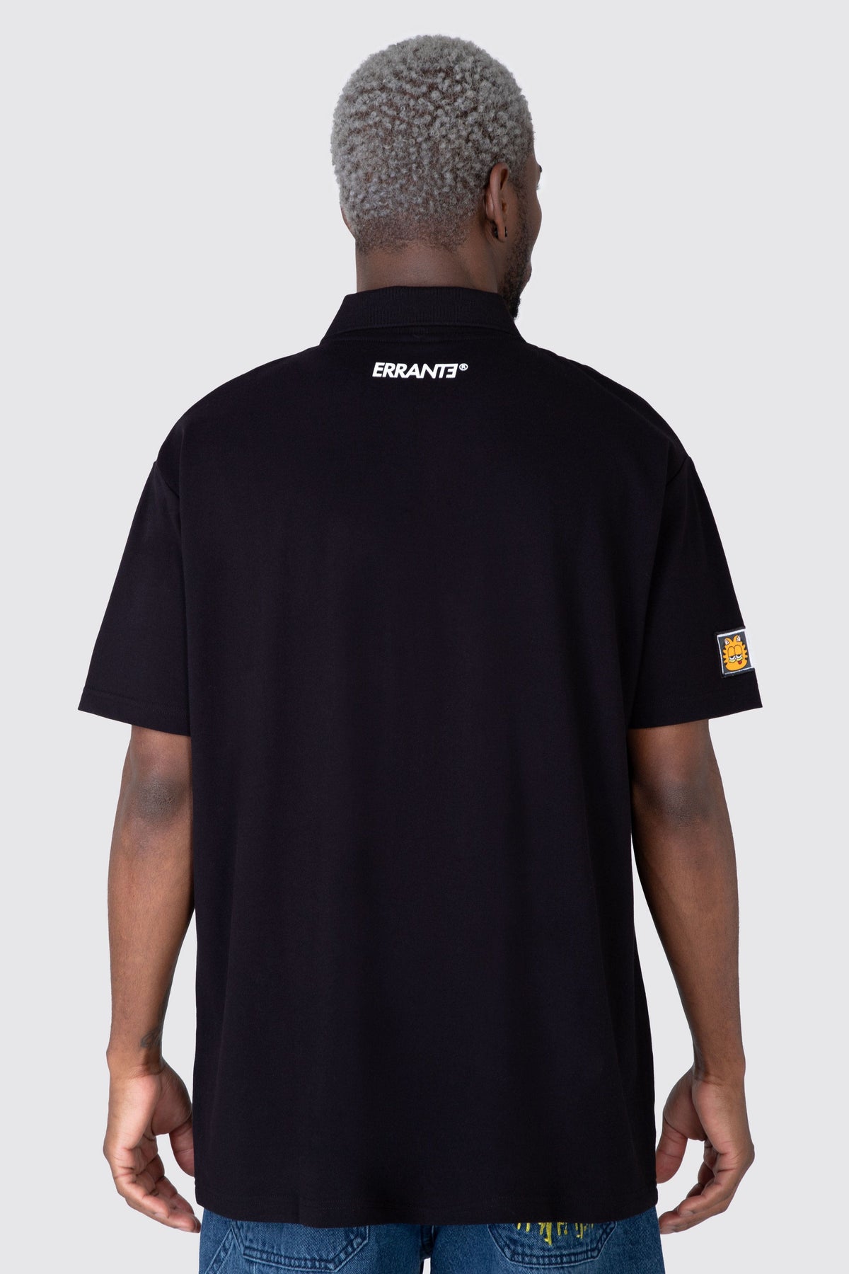 Polera M/C Pique Garfield Triple Ego Negro ERRANTE 