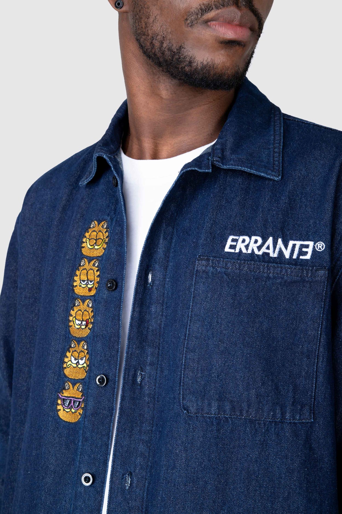 Camisa M/L Garfield Show Cat Azul ERRANTE 
