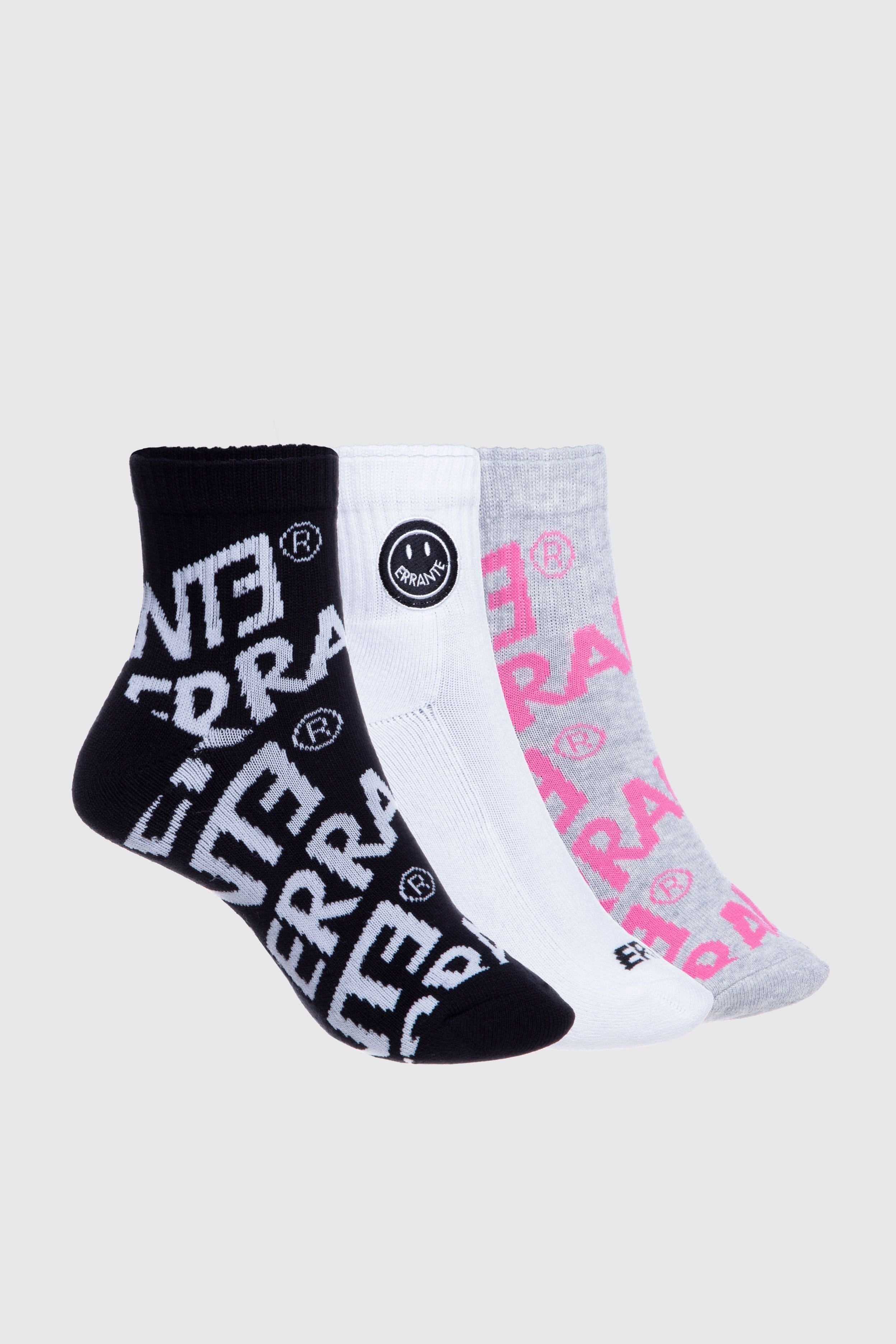 Calcetín Tripack Ankle Context Multicolor ERRANTE