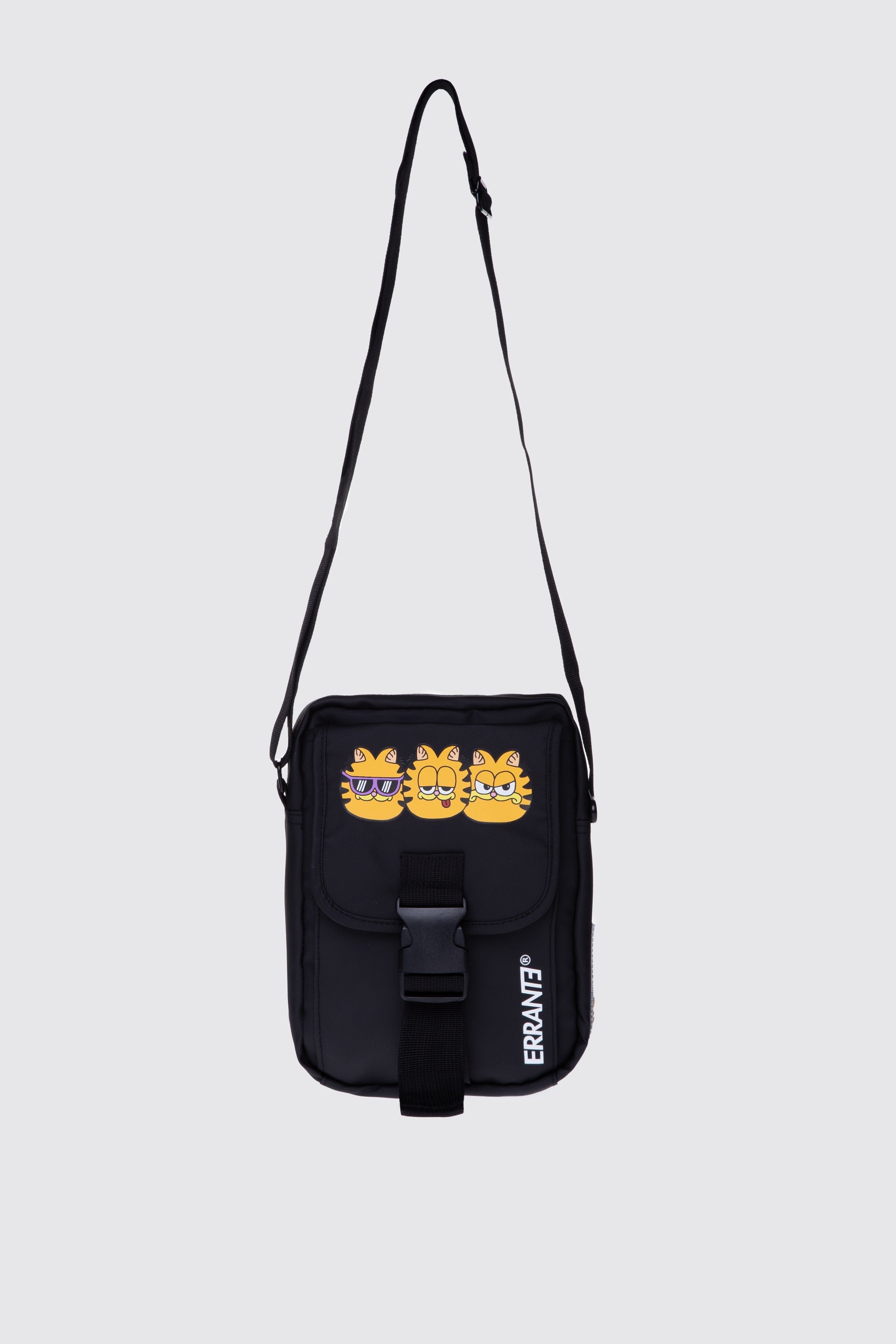 Bolso Crossbody Garfield Triple Ego Negro ERRANTE 