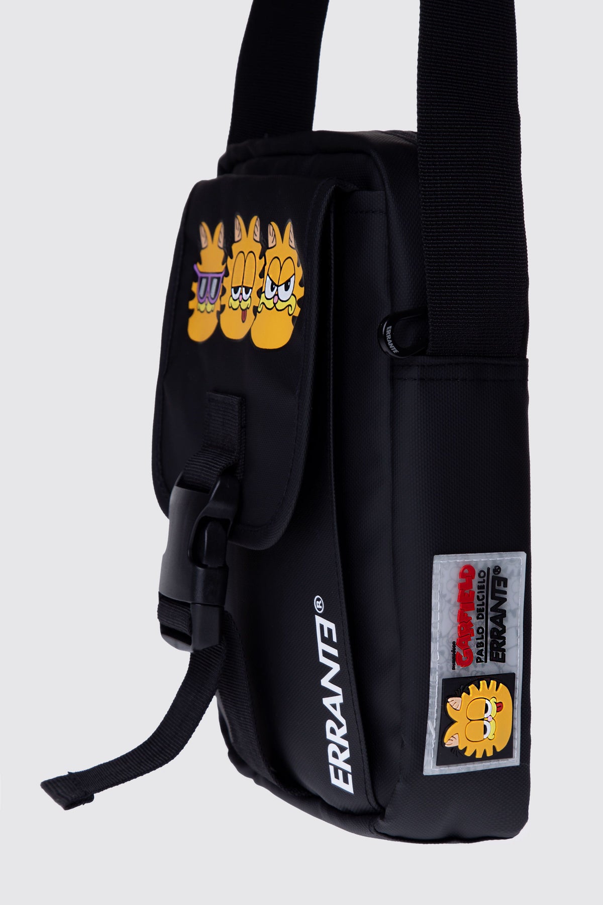 Bolso Crossbody Garfield Triple Ego Negro ERRANTE 