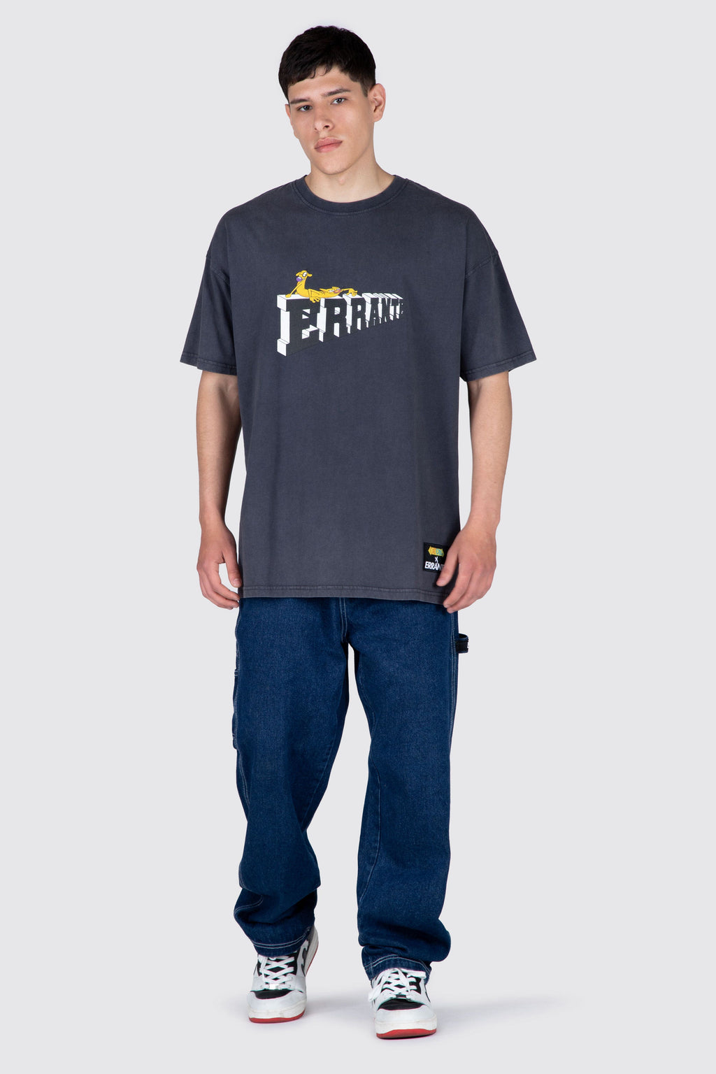 Polera M/C Catdog Catch It Gris ERRANTE