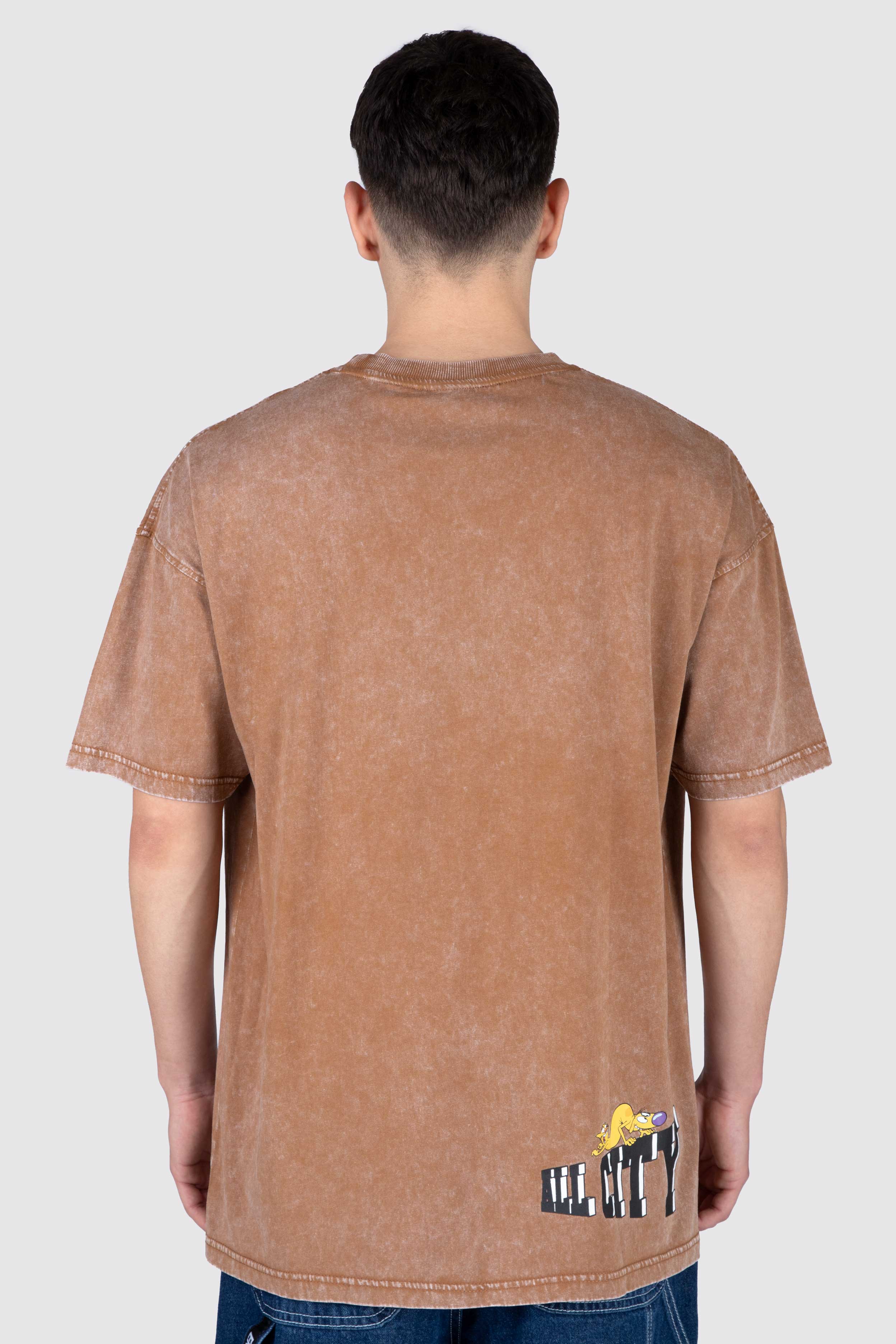 Polera M/C Catdog Catch It Café ERRANTE