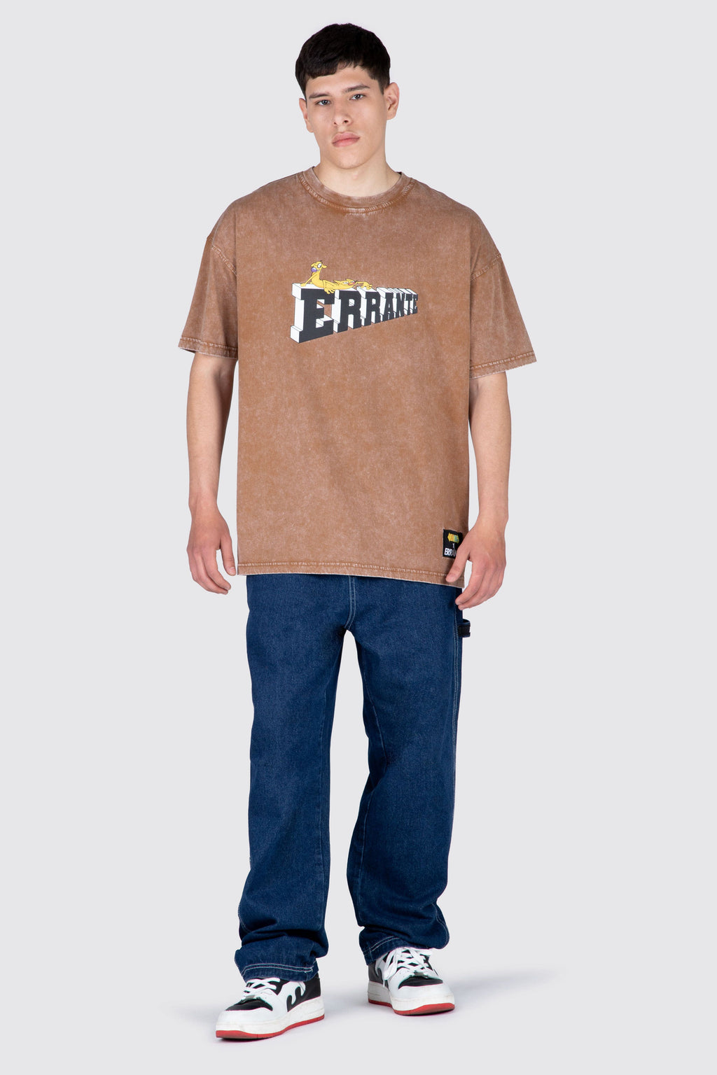 Polera M/C Catdog Catch It Café ERRANTE