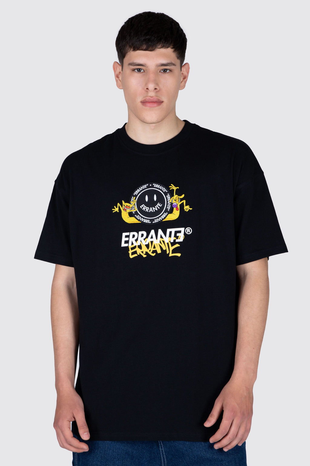 Polera M/C Catdog Energy Negro ERRANTE