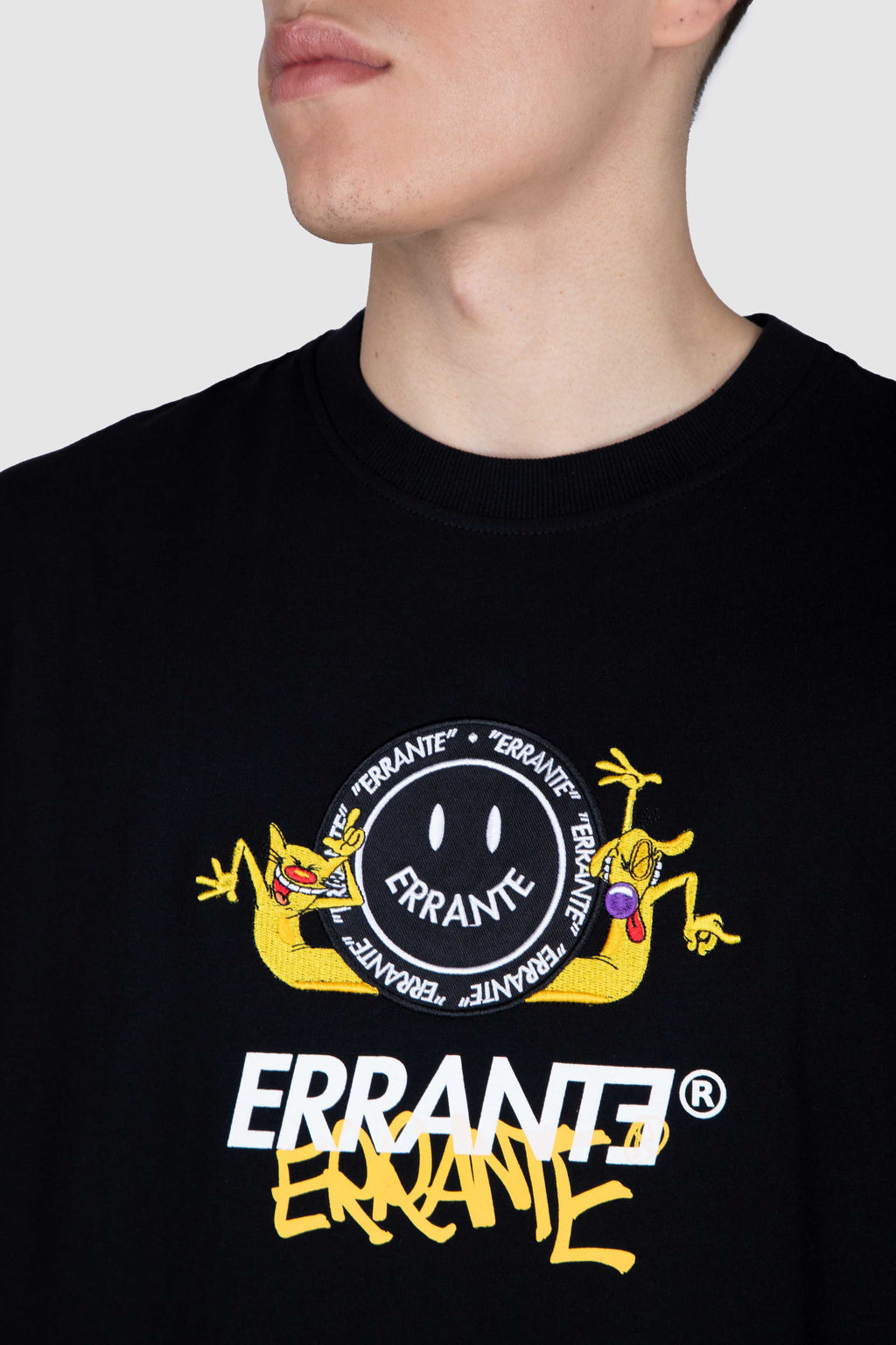 Polera M/C Catdog Energy Negro ERRANTE