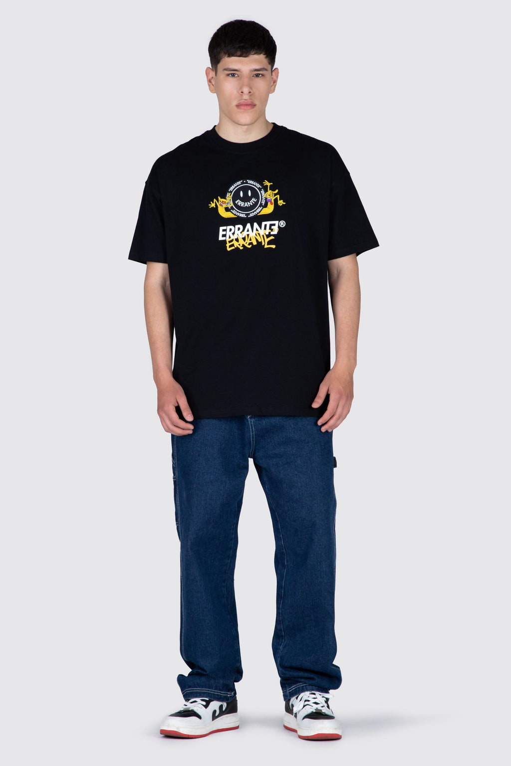Polera M/C Catdog Energy Negro ERRANTE