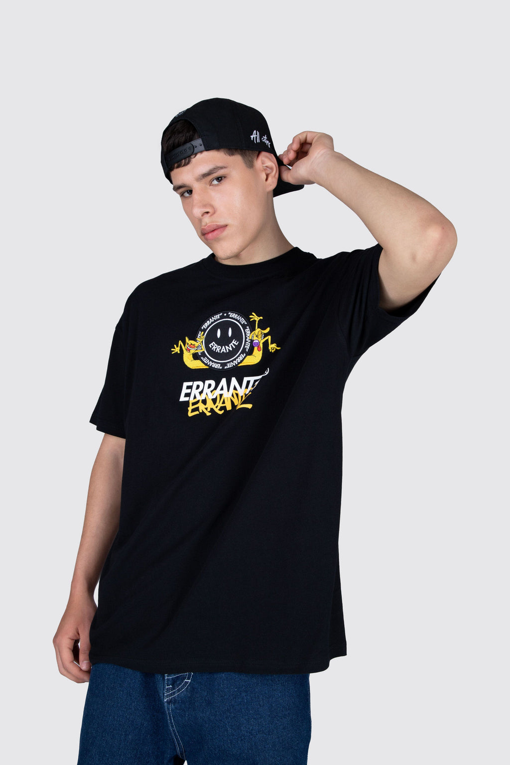 Polera M/C Catdog Energy Negro ERRANTE