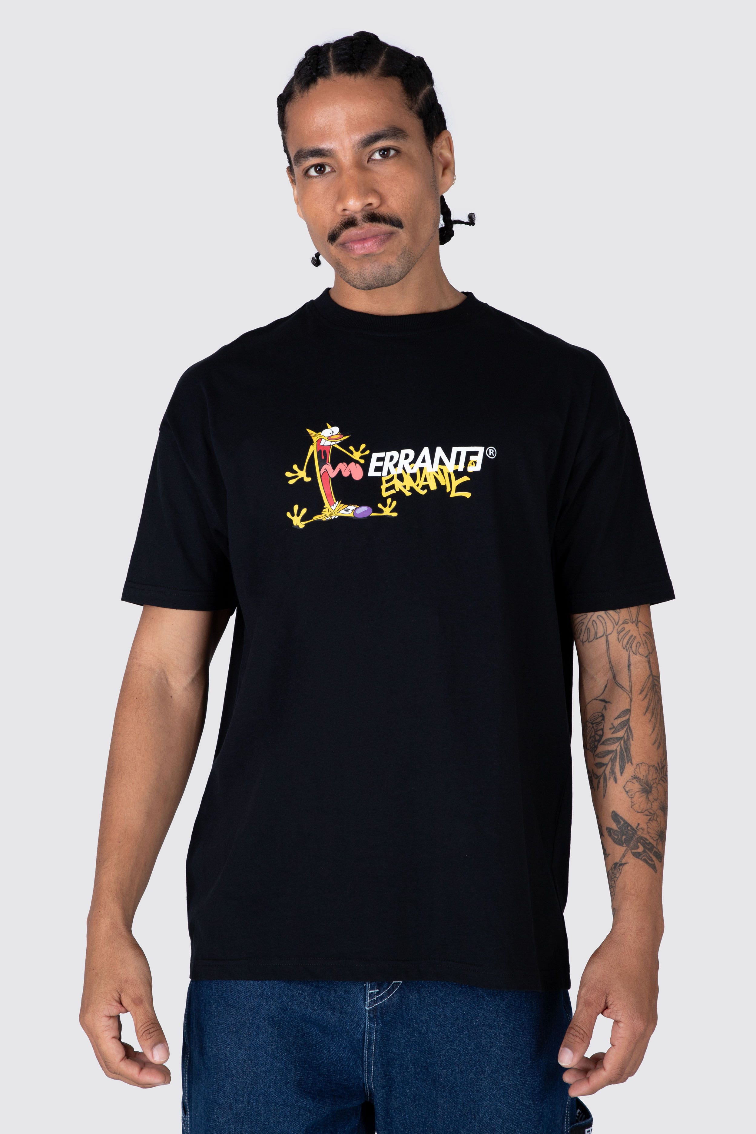 Polera M/C Catdog Hallo Negro ERRANTE